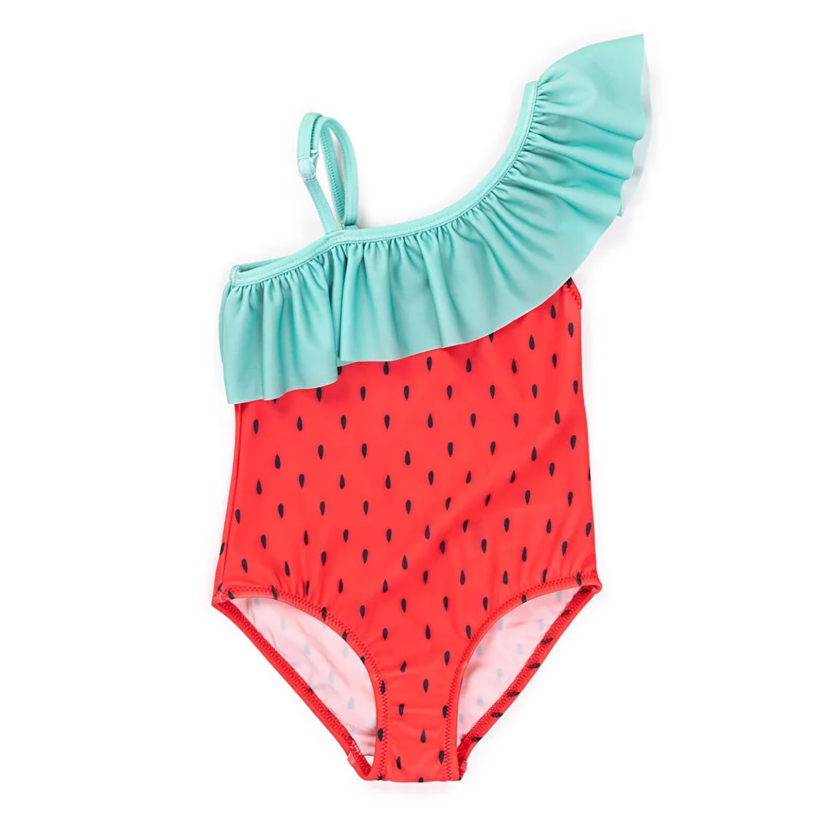 Çilek Tek Omuz Kız Mayo Kız Bebek