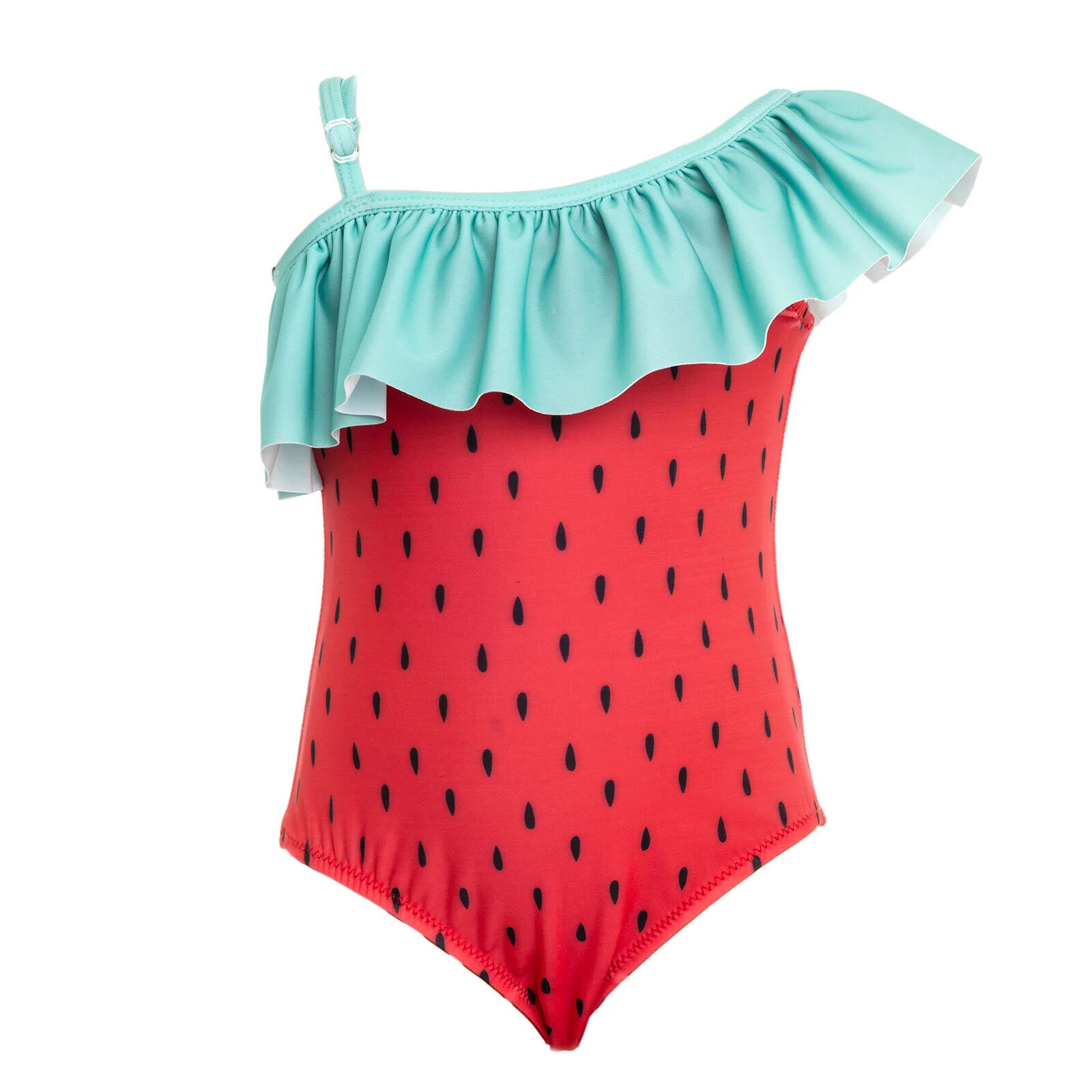 Çilek Tek Omuz Kız Mayo Kız Bebek