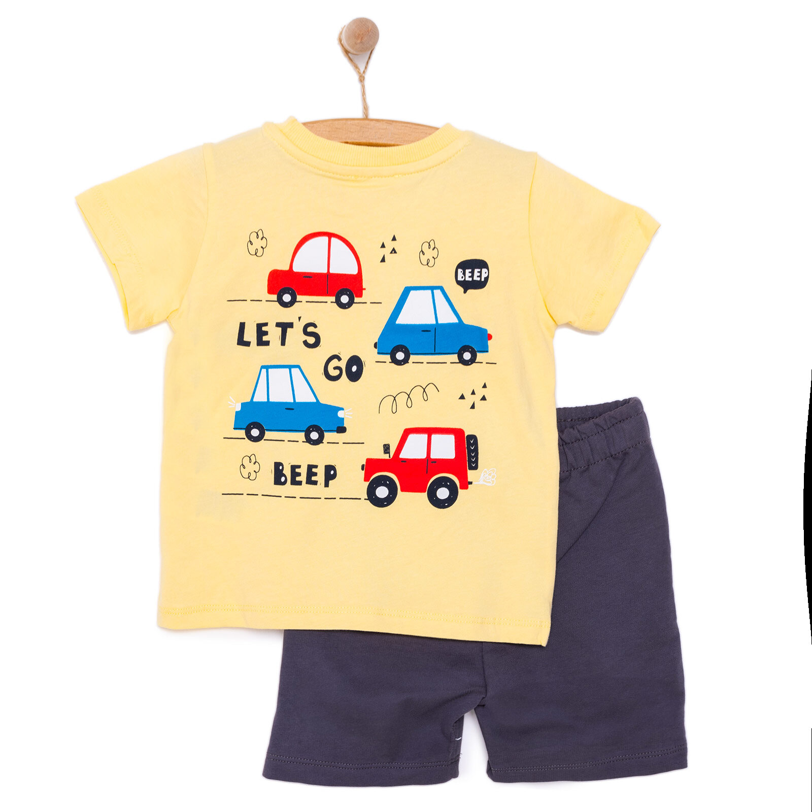 Cars&Roads Araba Baskılı Erkek Tshirt-Şort Erkek Bebek Cars&Roads Araba Baskılı Erkek Tshirt-Şort Erkek Bebek