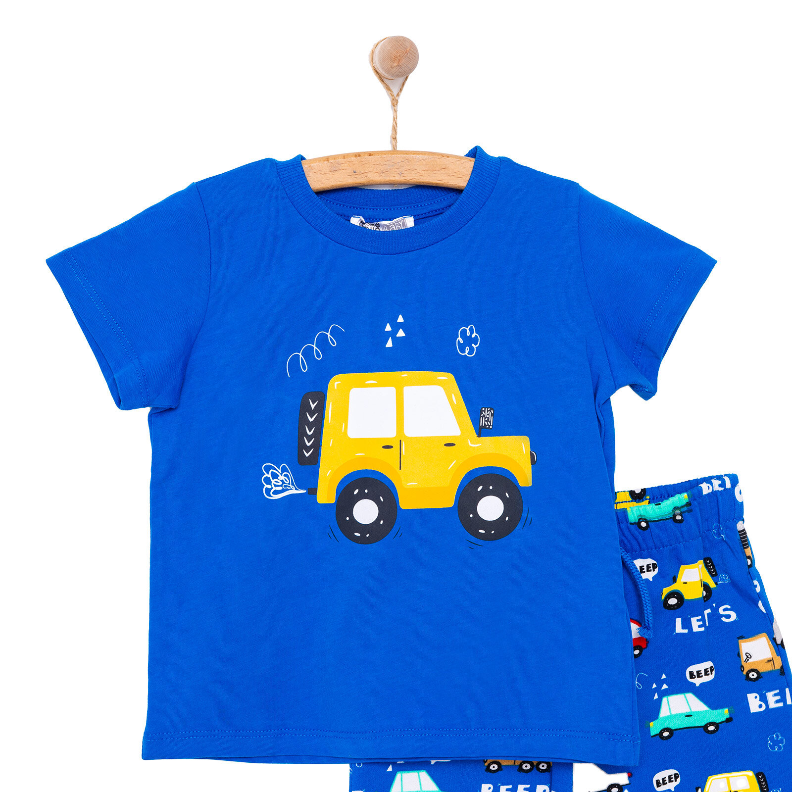 Cars&Roads Araba Baskılı Erkek Tshirt-Şort Erkek Bebek
