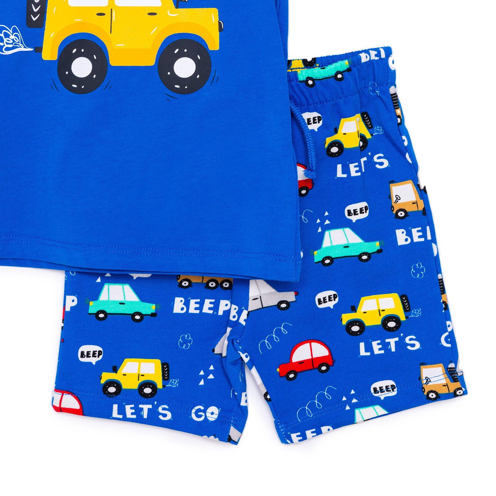 Cars&Roads Araba Baskılı Erkek Tshirt-Şort Erkek Bebek