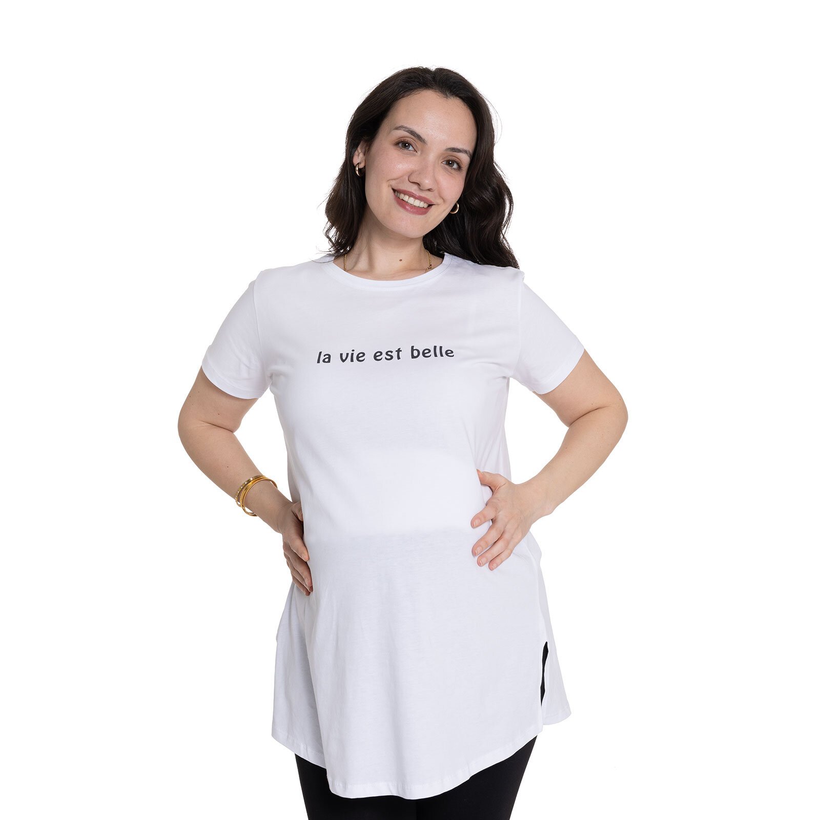 Hamile Kısa Kol Tshirt