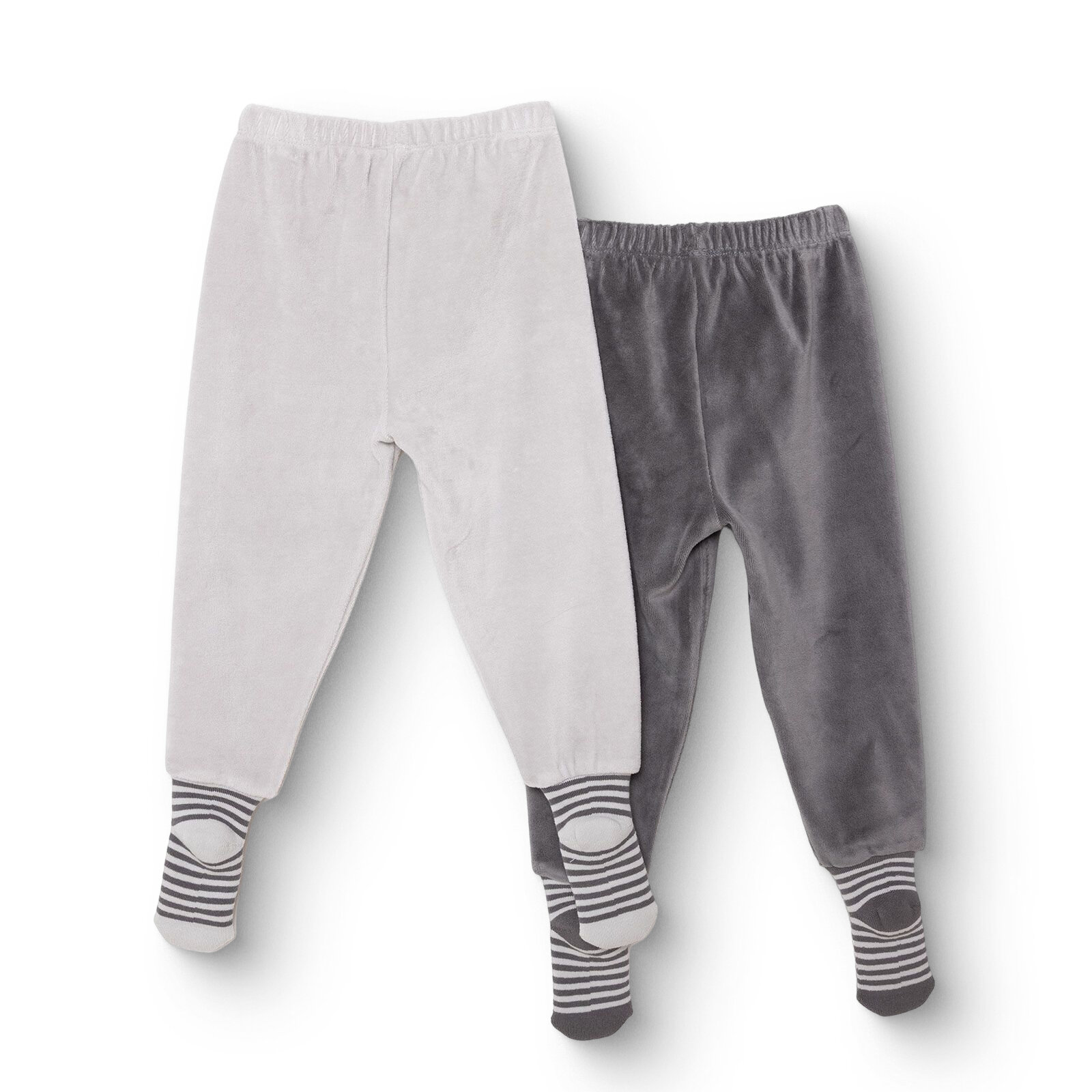 Erkek Bebek 2li Çoraplı Pantolon Kadife Çoraplı Paça