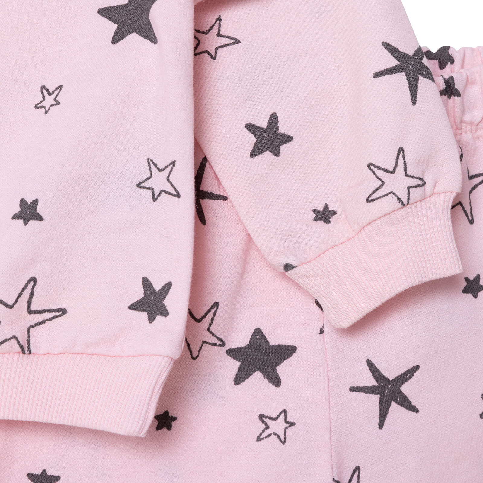 Kız Bebek Eşofman Takımı Bisiklet Yaka Uzun Kol Reçme