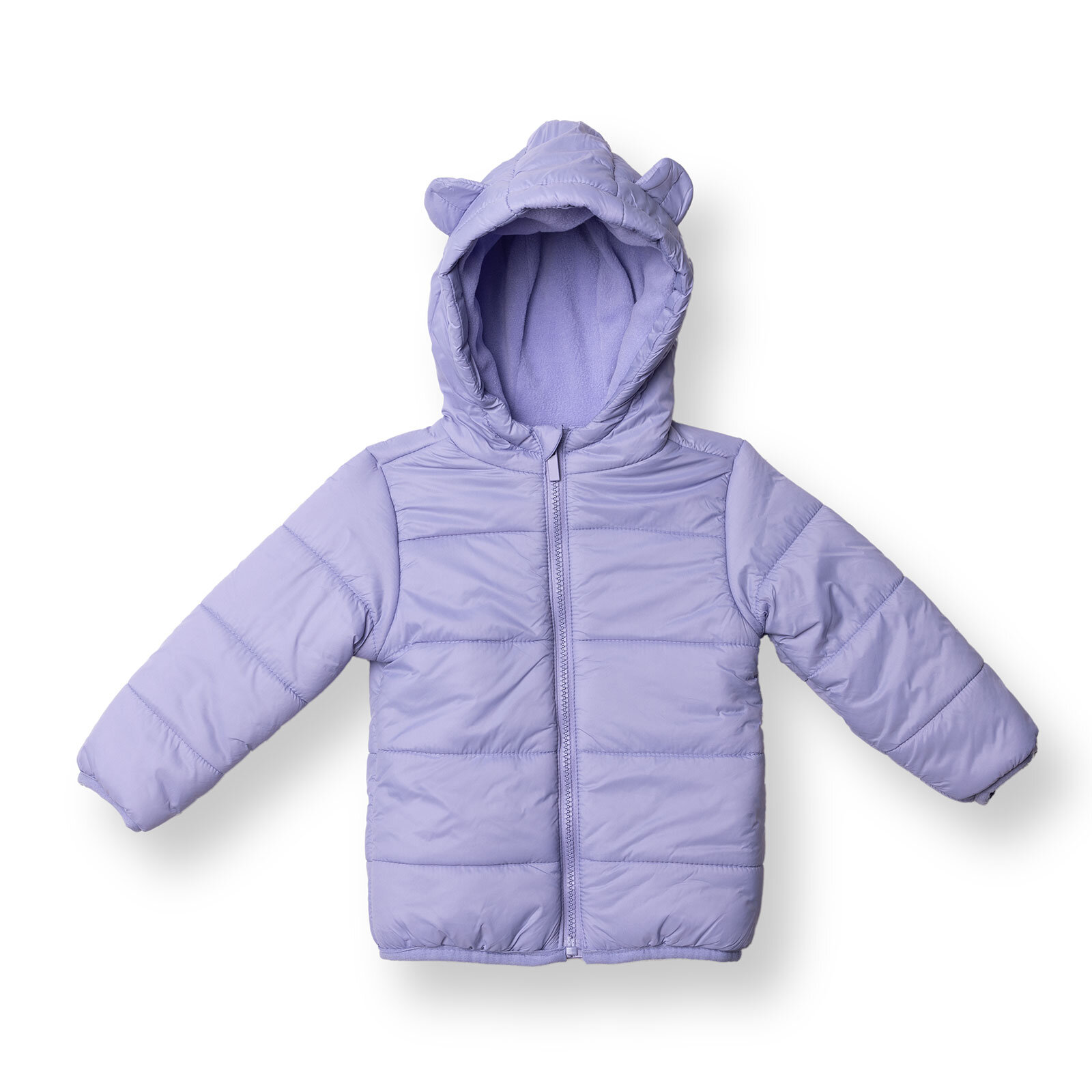 Kız Bebek Mont Fermuarlı Uzun Kol