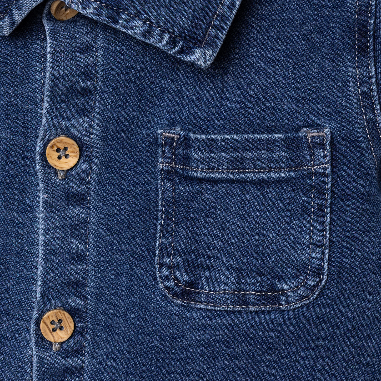 Erkek Bebek Circus Gömlek Denim Uzun Kol Erkek Bebek Circus Gömlek Denim Uzun Kol