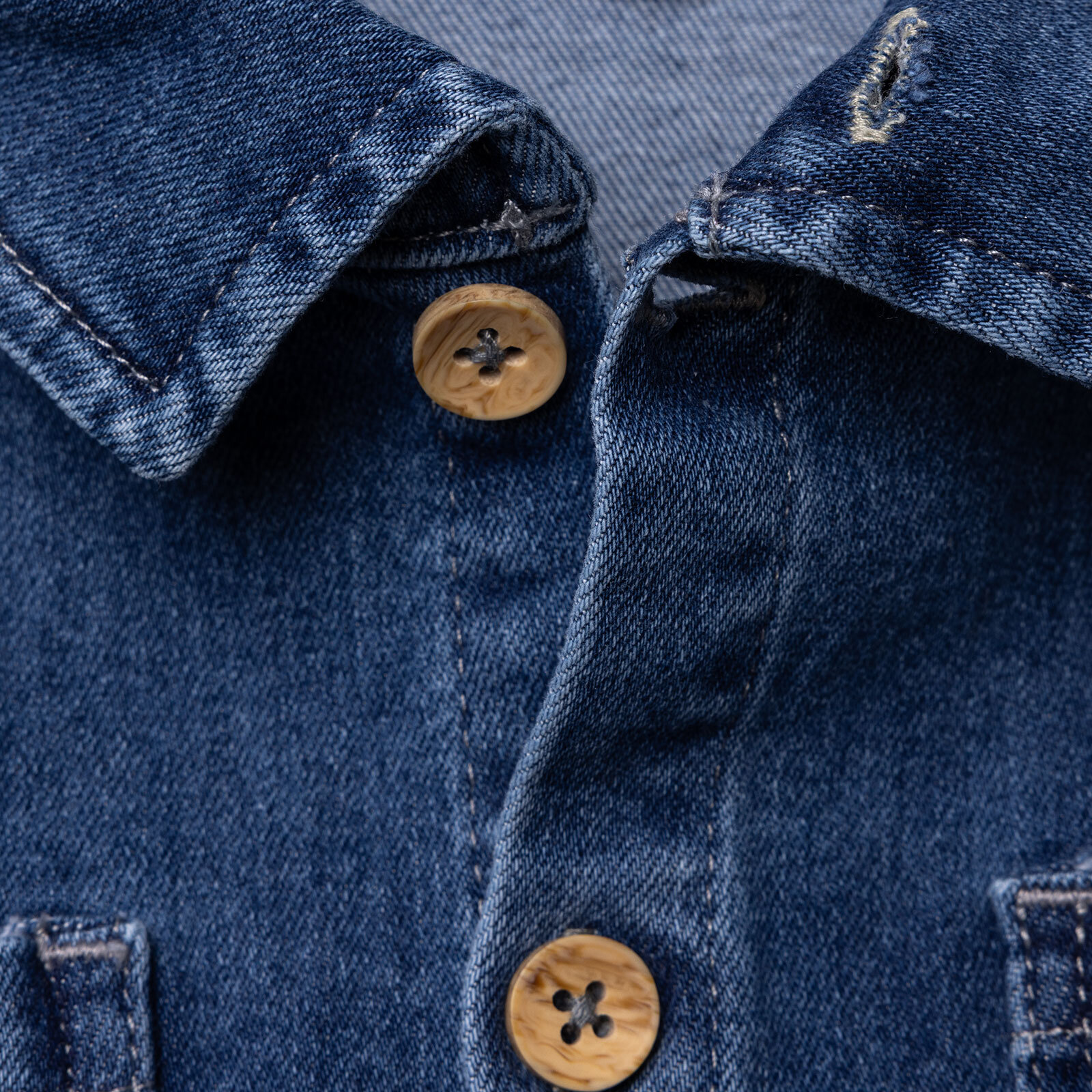 Erkek Bebek Circus Gömlek Denim Uzun Kol Erkek Bebek Circus Gömlek Denim Uzun Kol