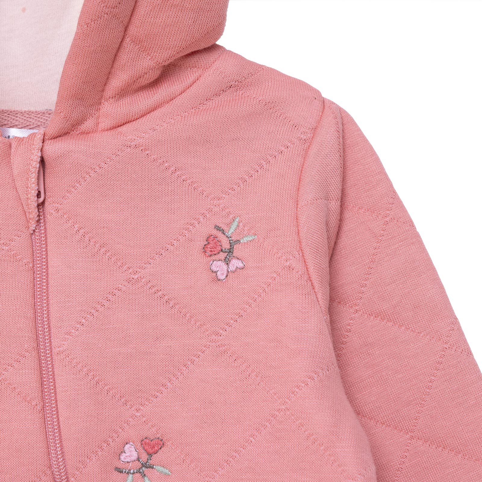 Kız Bebek Yenidoğan Petite Fleurs Patiksiz Tulum Kapitone Örme Bisiklet Yaka Uzun Kol Kız Bebek Yenidoğan Petite Fleurs Patiksiz Tulum Kapitone Örme Bisiklet Yaka Uzun Kol