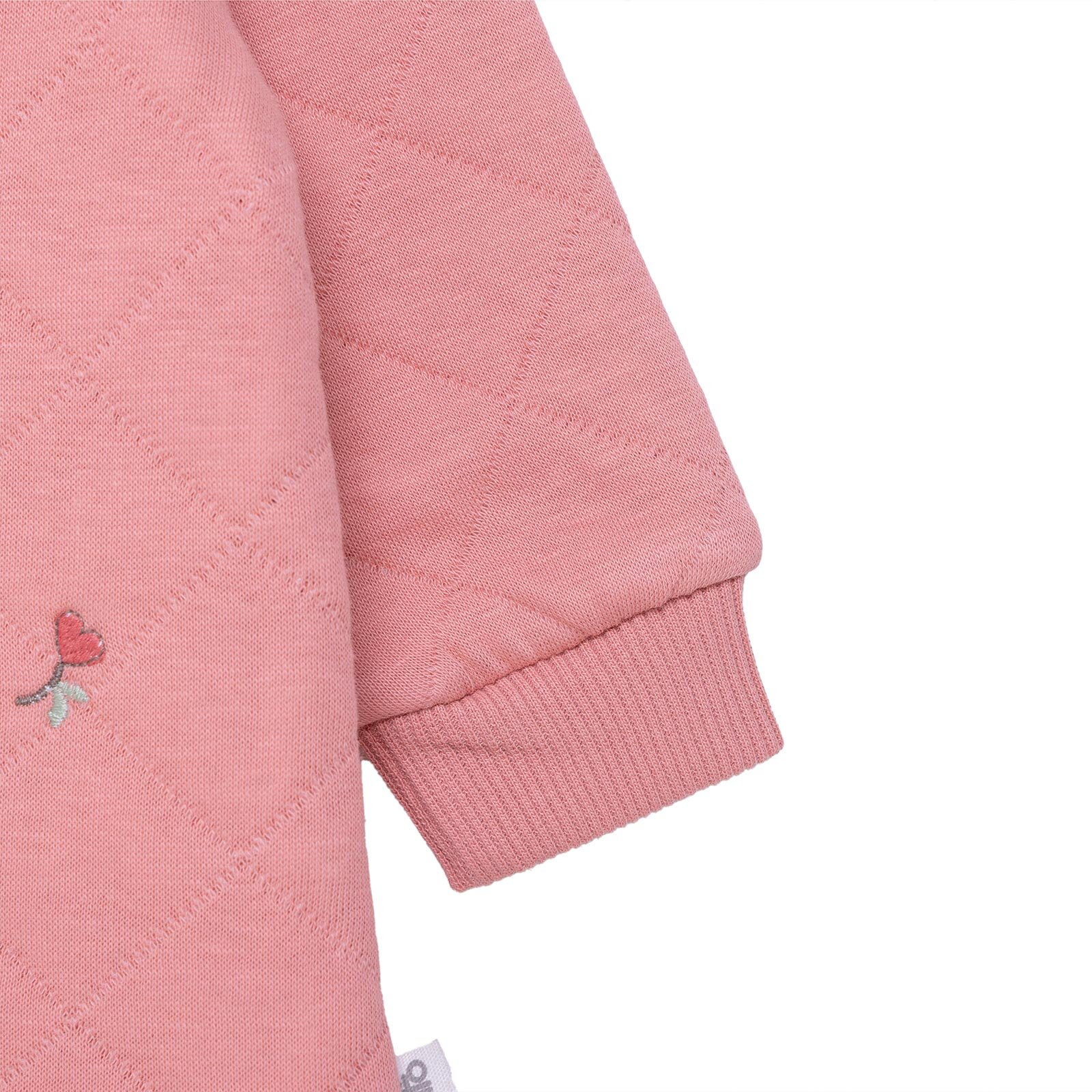 Kız Bebek Yenidoğan Petite Fleurs Patiksiz Tulum Kapitone Örme Bisiklet Yaka Uzun Kol Kız Bebek Yenidoğan Petite Fleurs Patiksiz Tulum Kapitone Örme Bisiklet Yaka Uzun Kol