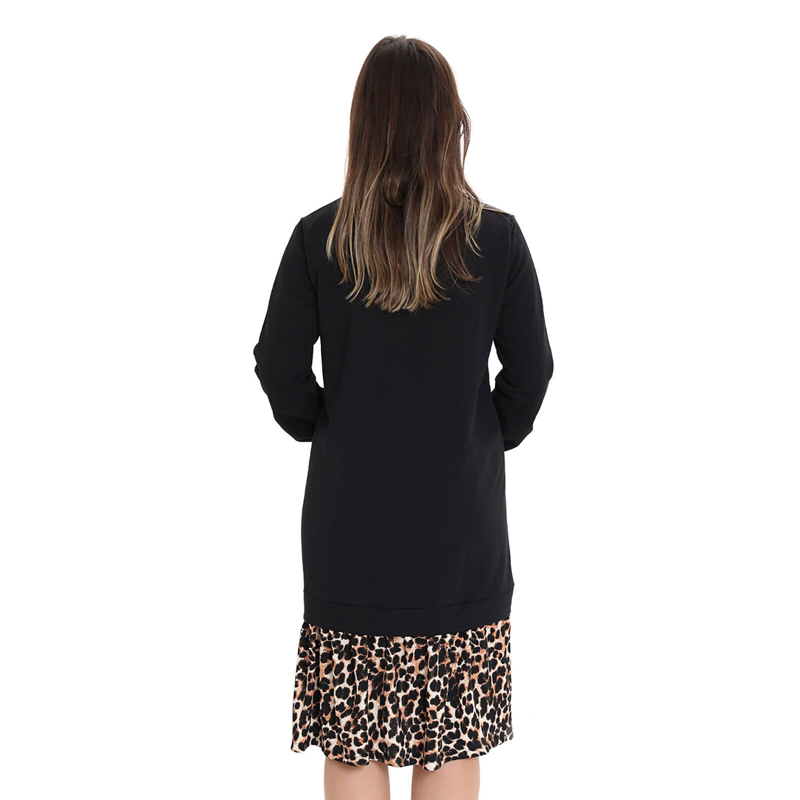 Anne Hamile Elbise Bisiklet Yaka Uzun Kol Reçme Paça Anne Hamile Elbise Bisiklet Yaka Uzun Kol Reçme Paça