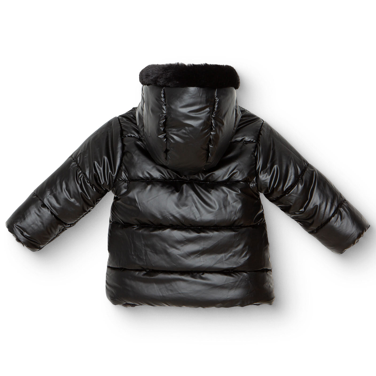 Kız Bebek Mont Çift Taraflı Fermuarlı Uzun Kol