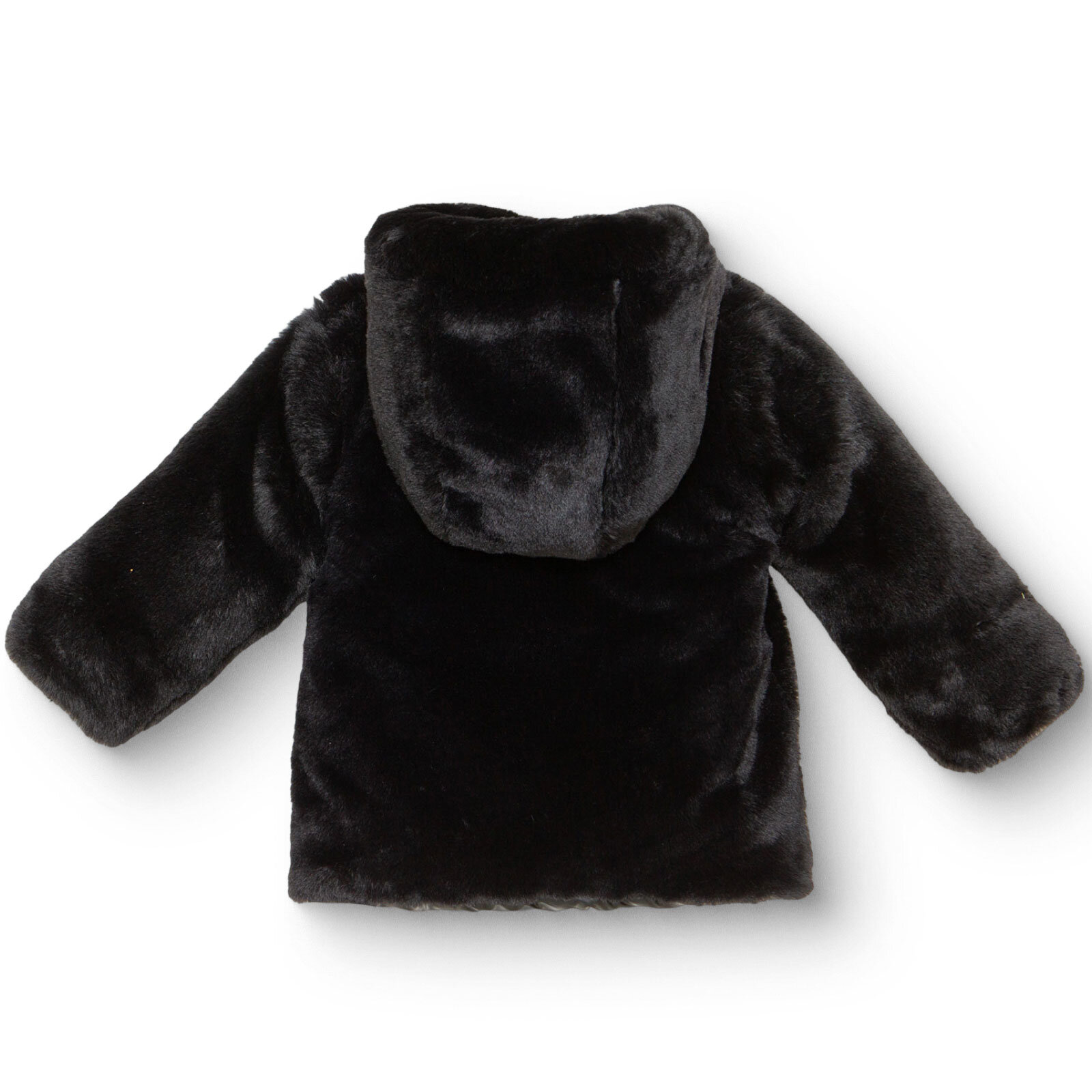 Kız Bebek Mont Çift Taraflı Fermuarlı Uzun Kol