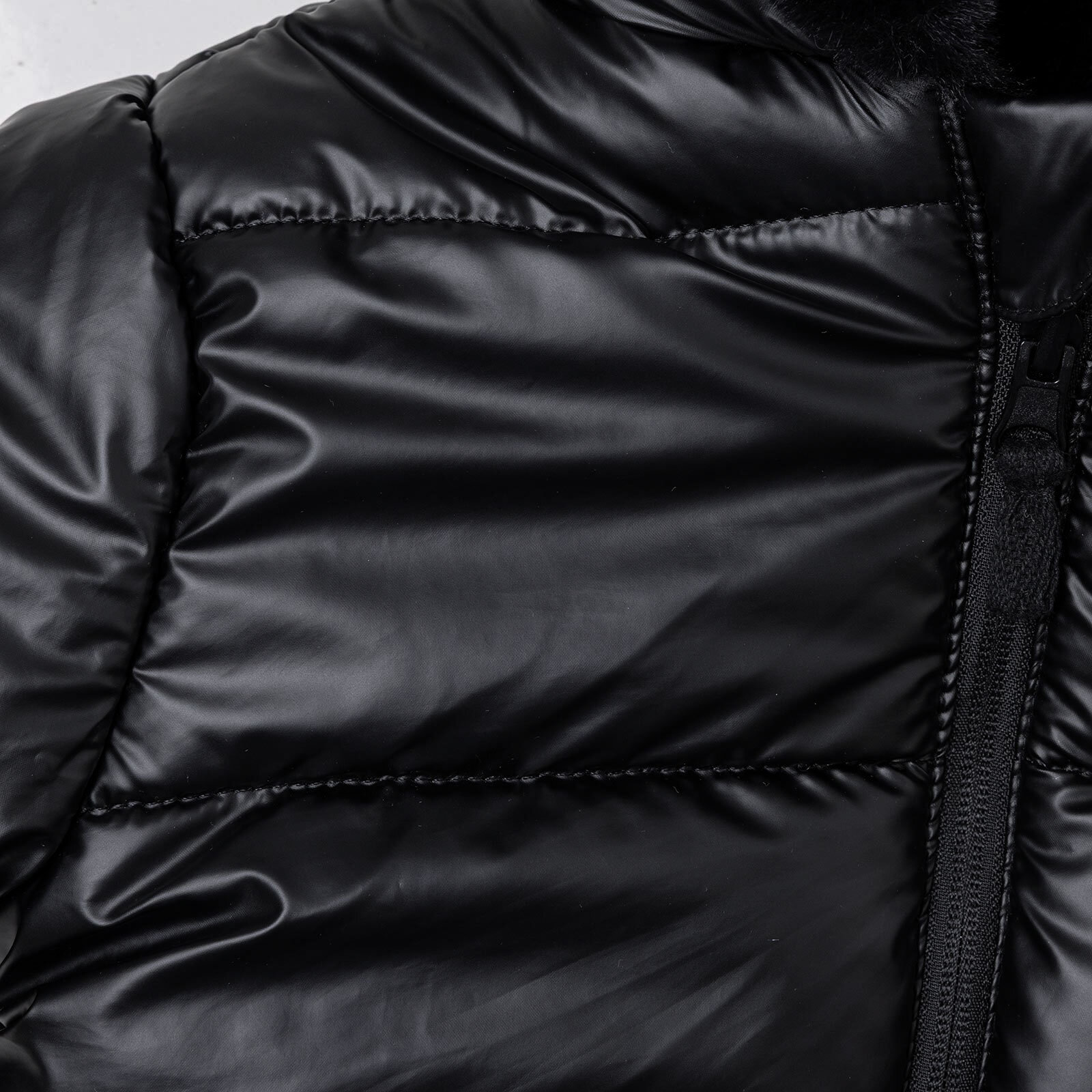 Kız Bebek Mont Çift Taraflı Fermuarlı Uzun Kol