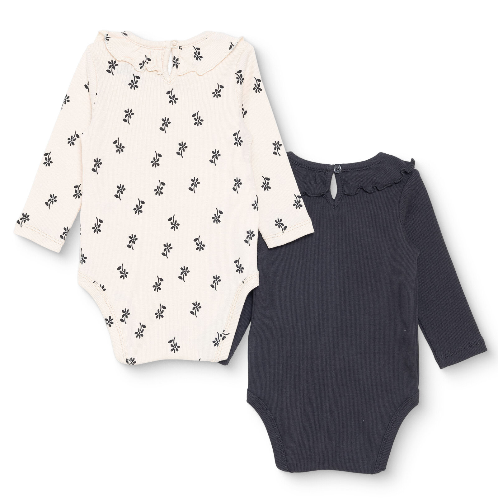 Kız Bebek 2li Uzun Kol Body Kaşkorse Fırfırlı Yaka Uzun Kol Kız Bebek 2li Uzun Kol Body Kaşkorse Fırfırlı Yaka Uzun Kol