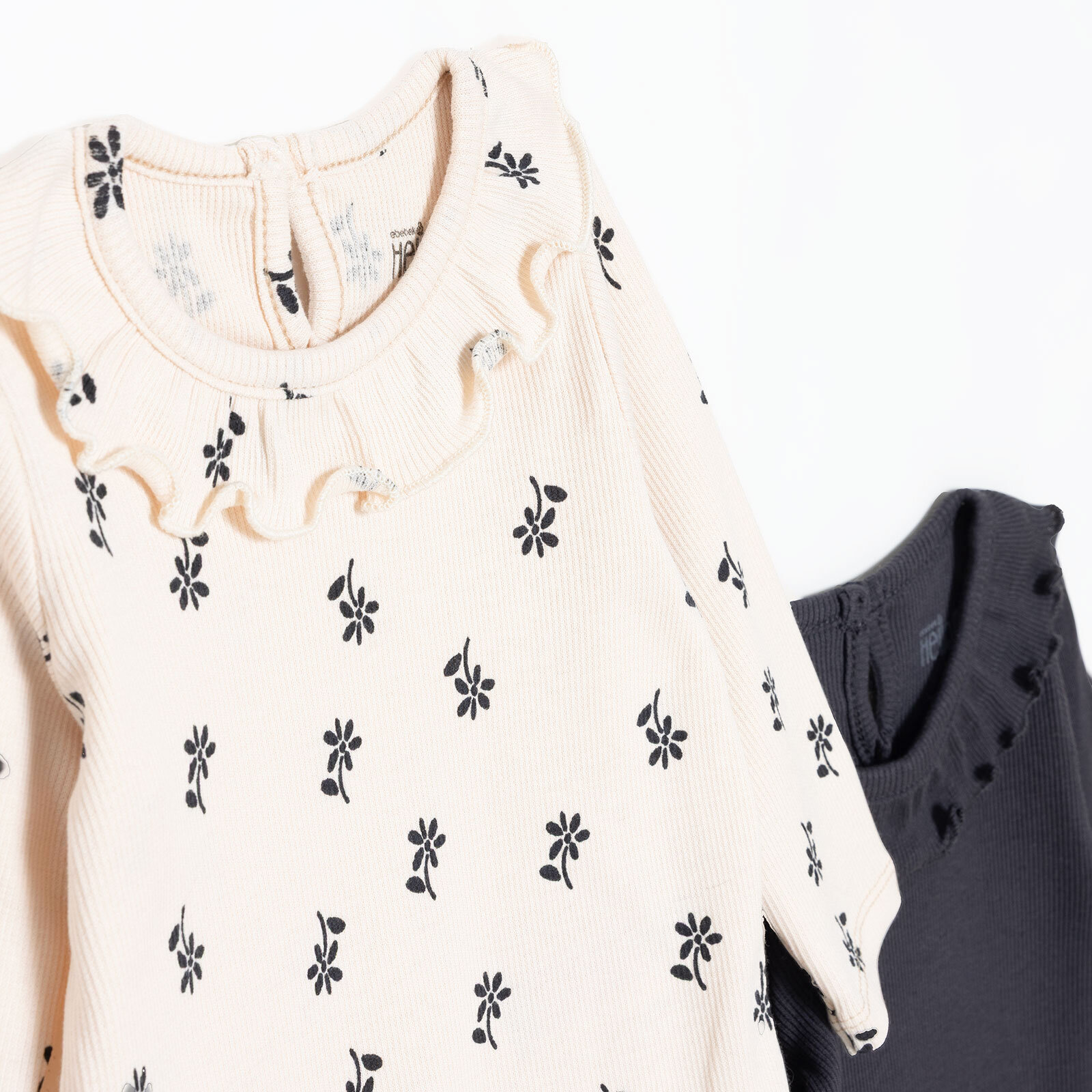 Kız Bebek 2li Uzun Kol Body Kaşkorse Fırfırlı Yaka Uzun Kol Kız Bebek 2li Uzun Kol Body Kaşkorse Fırfırlı Yaka Uzun Kol