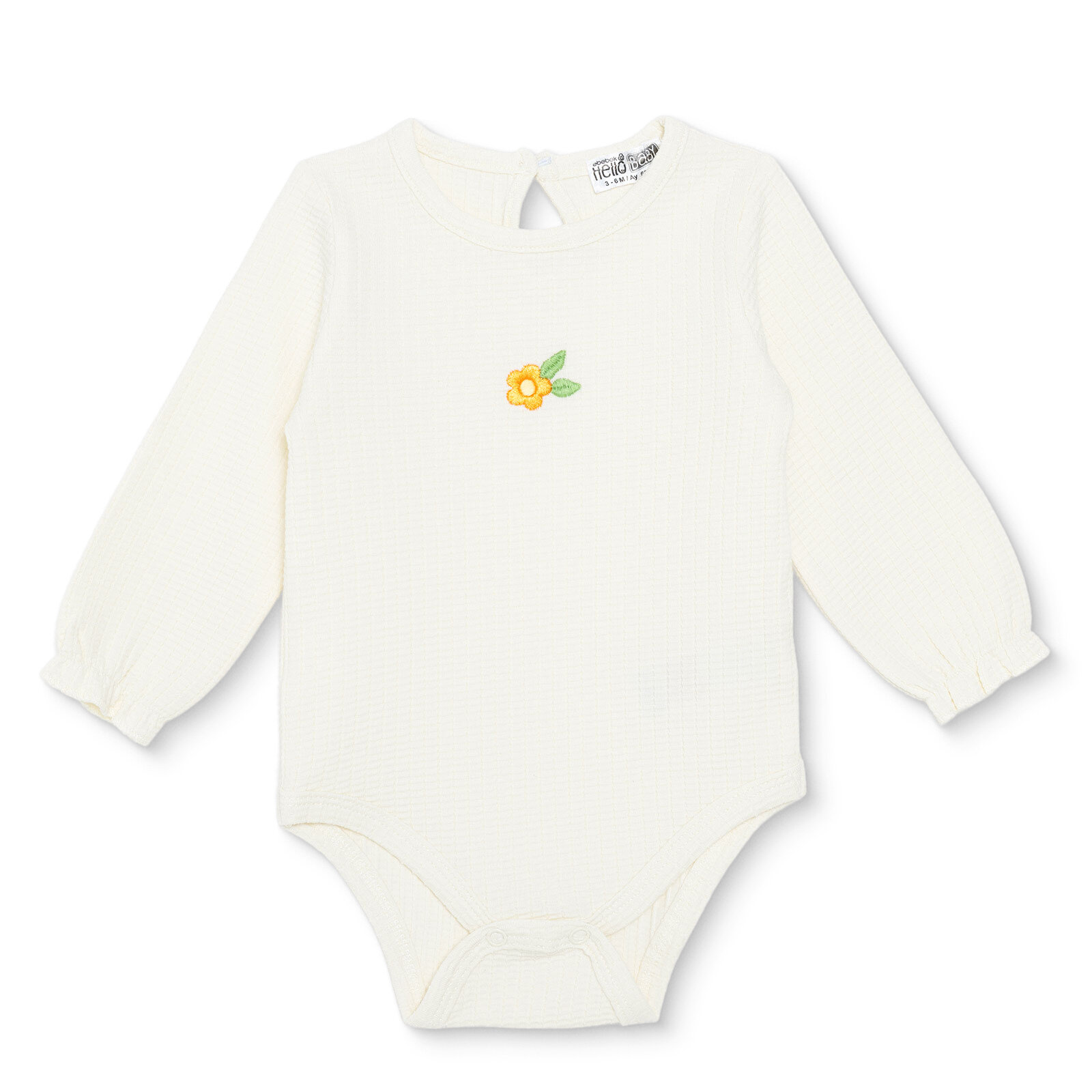 Kız Bebek Uzun Kol Body Jakar Örme Bisiklet Yaka Uzun Kol