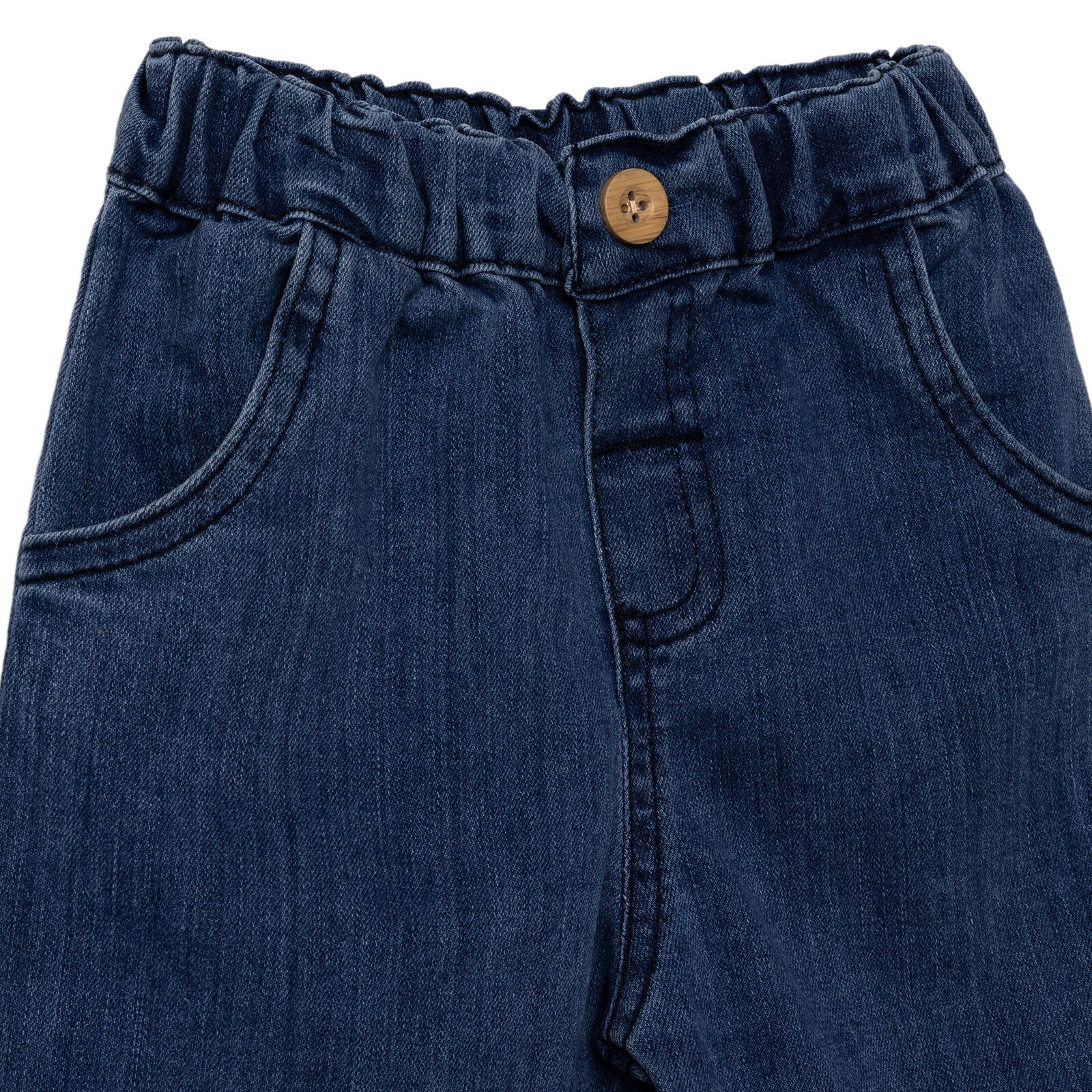 Kız Bebek Floral Teddy Bear Denim Pantolon Duble Paça Kız Bebek Floral Teddy Bear Denim Pantolon Duble Paça