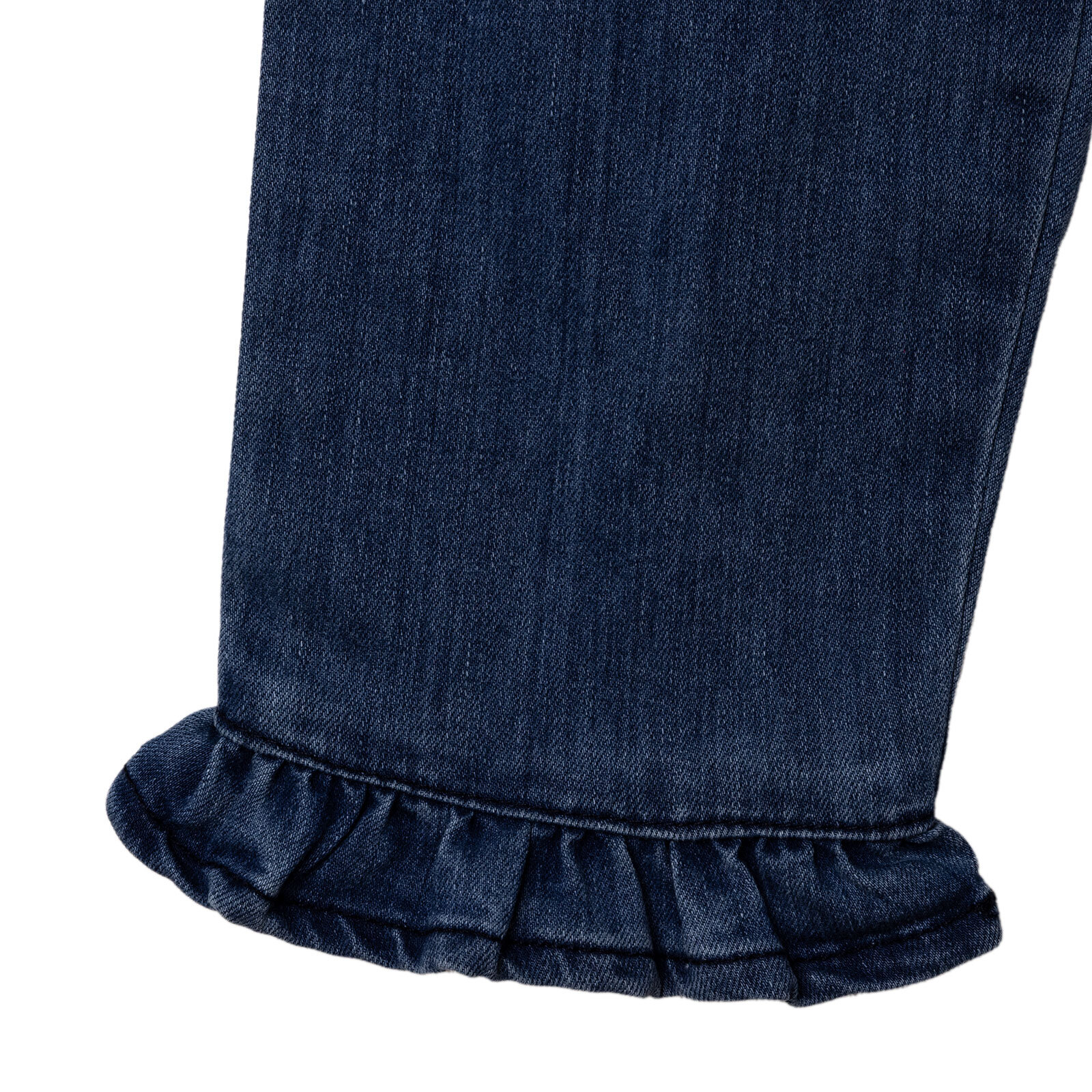 Kız Bebek Floral Teddy Bear Denim Pantolon Duble Paça Kız Bebek Floral Teddy Bear Denim Pantolon Duble Paça