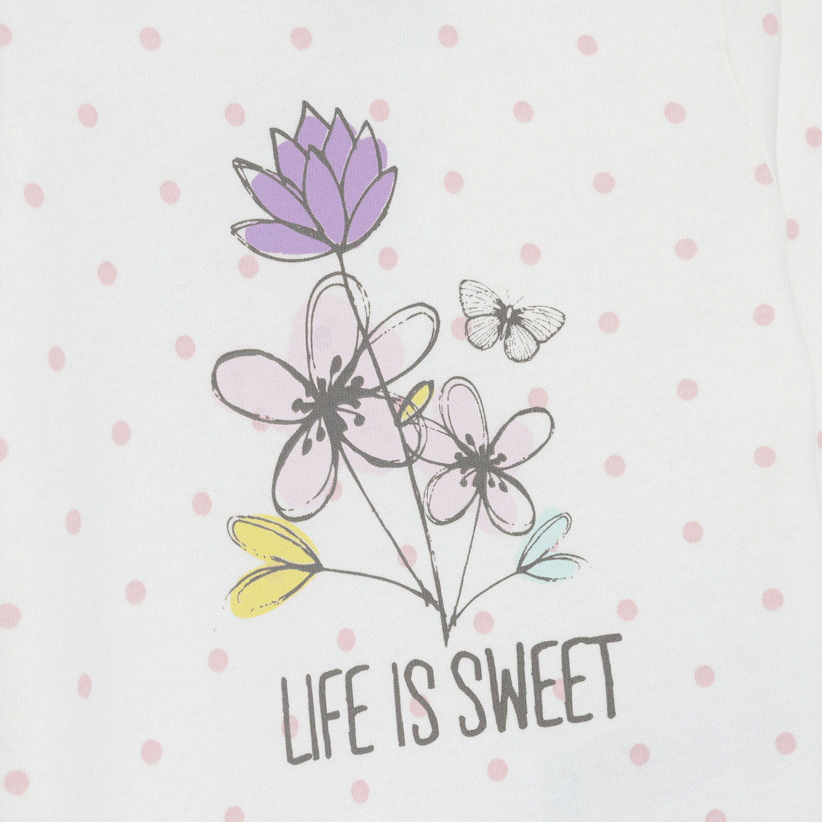 Kız Bebek Uzun Kol Body Ribana Çıtçıtlı Yaka Uzun Kol