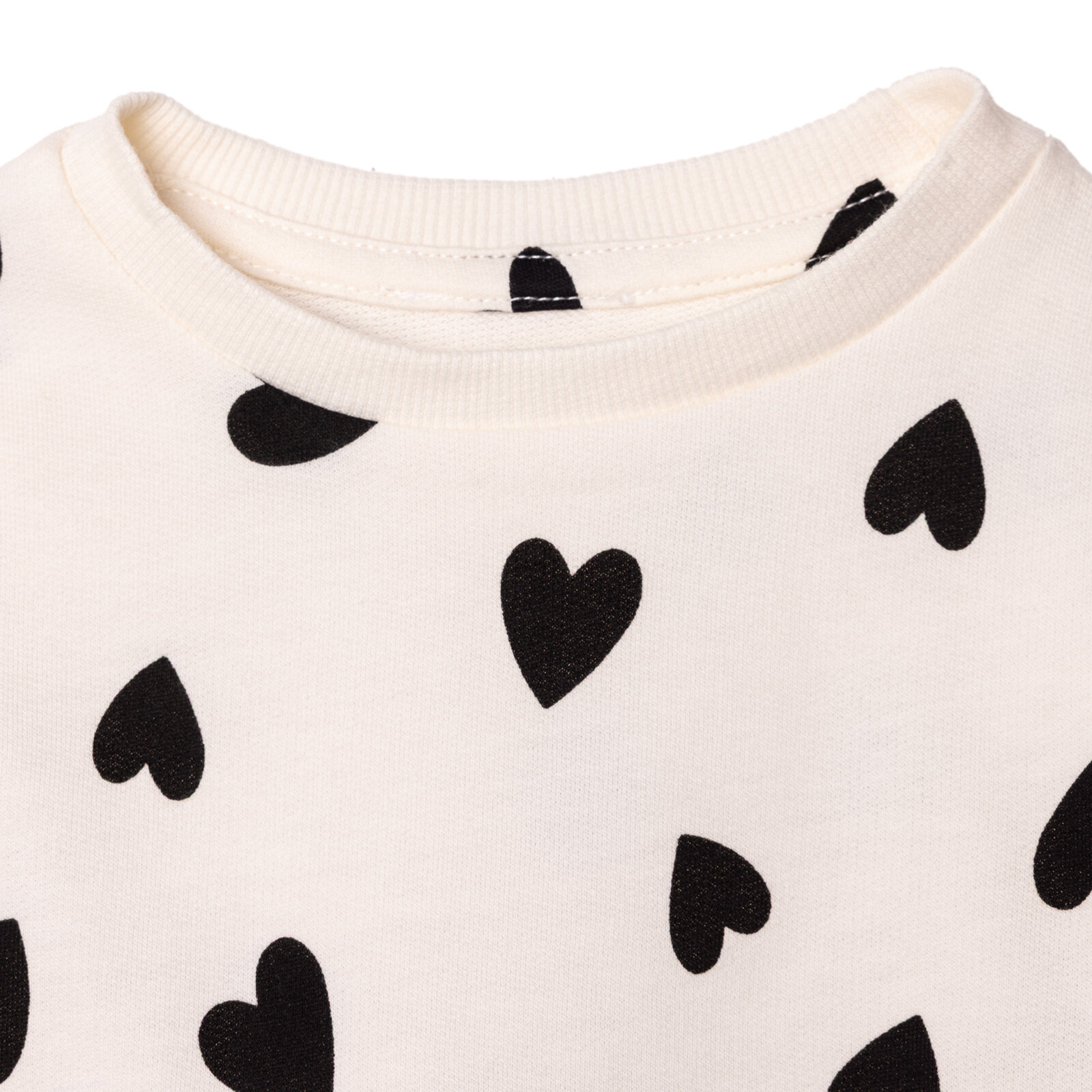 Kız Bebek Elbise İki İplik Bisiklet Yaka Uzun Kol