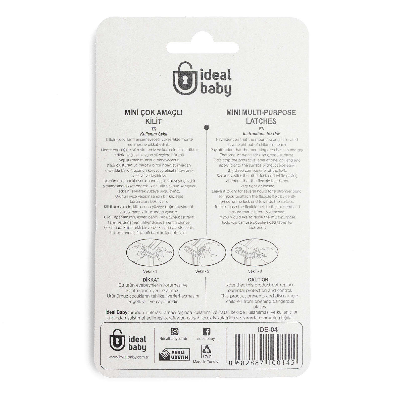 Mini Çok Amaçlı Kilit Mini Çok Amaçlı Kilit