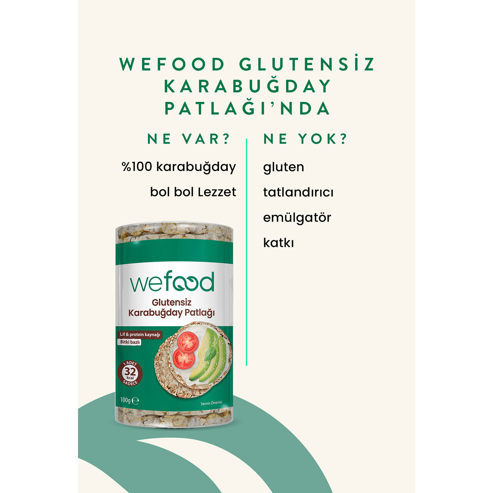 Glutensiz Karabuğday Patlağı 100 Gr Glutensiz Karabuğday Patlağı 100 Gr