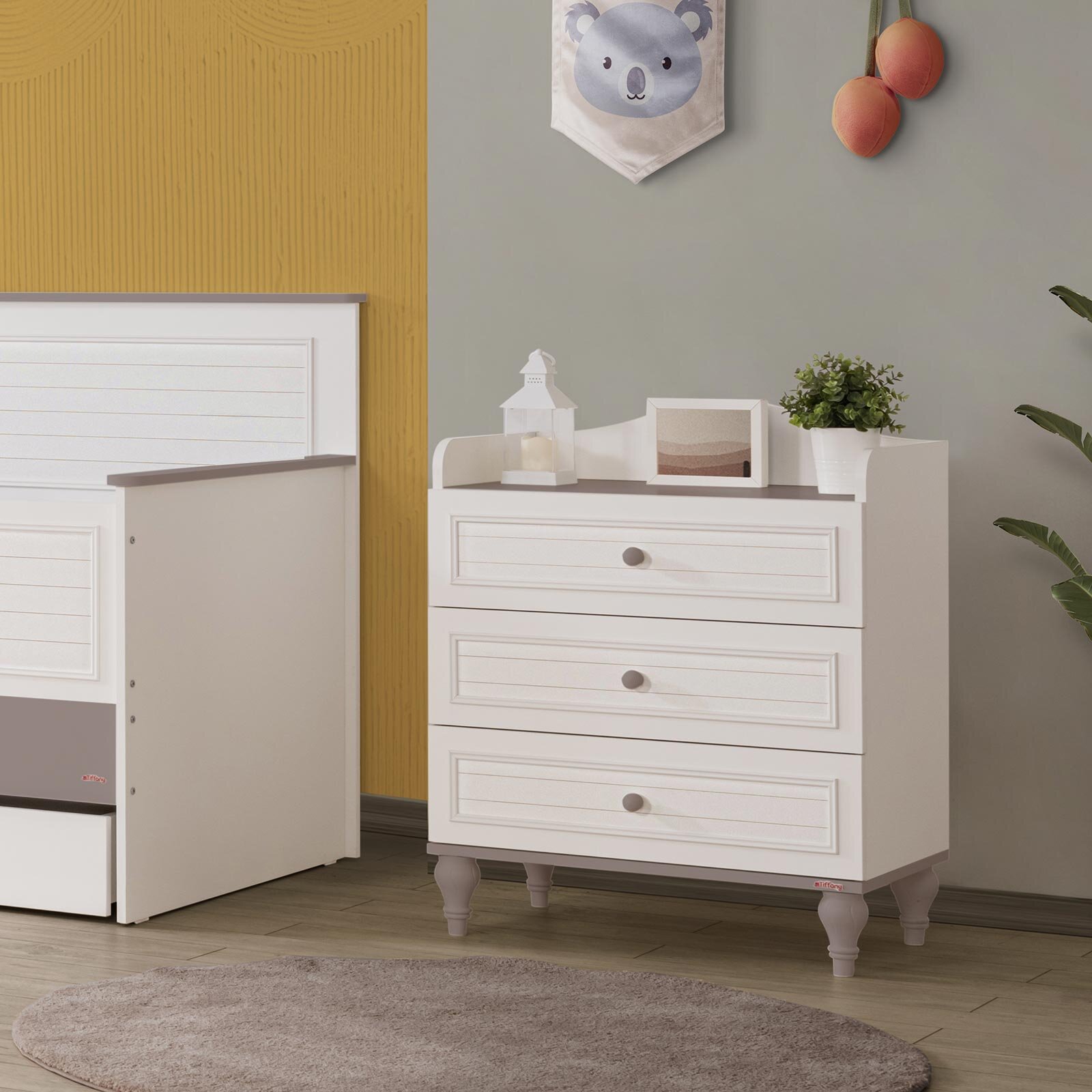 Line Gri 3 Çekmeceli Şifonyer Line Gri 3 Çekmeceli Şifonyer