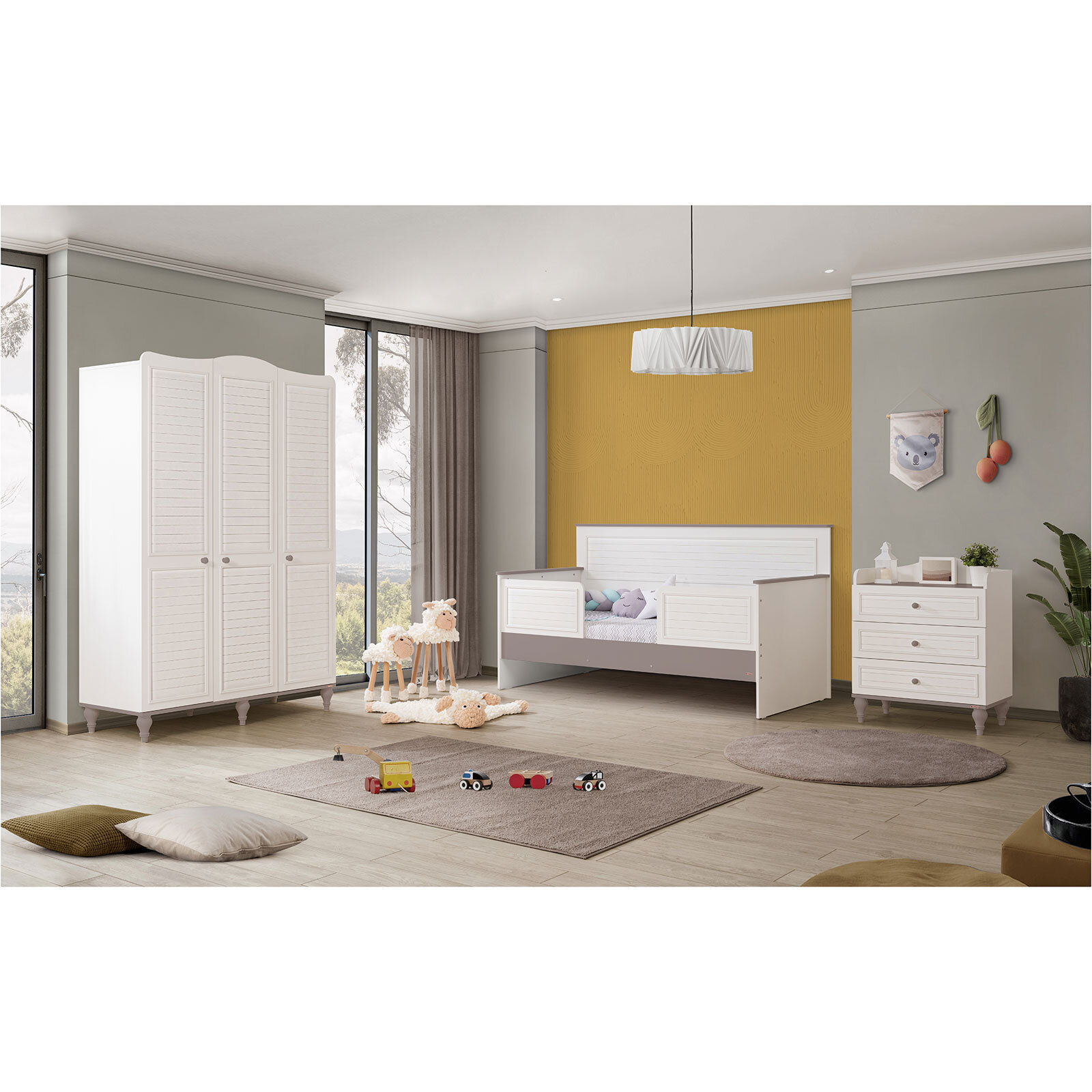 Line Gri Sedir Karyola 90x190 cm