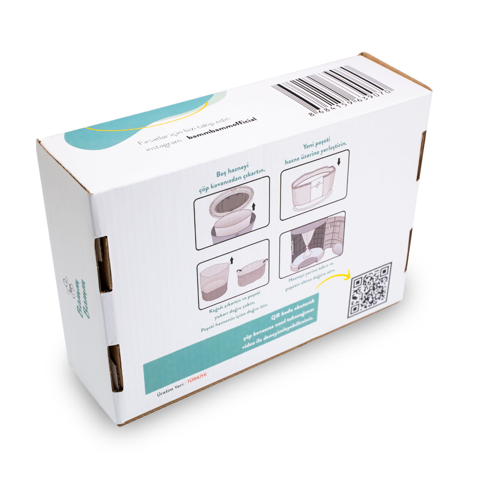 500x3 Adet Kirli Bebek Bezi Kapasiteli Çöp Poşeti 500x3 Adet Kirli Bebek Bezi Kapasiteli Çöp Poşeti