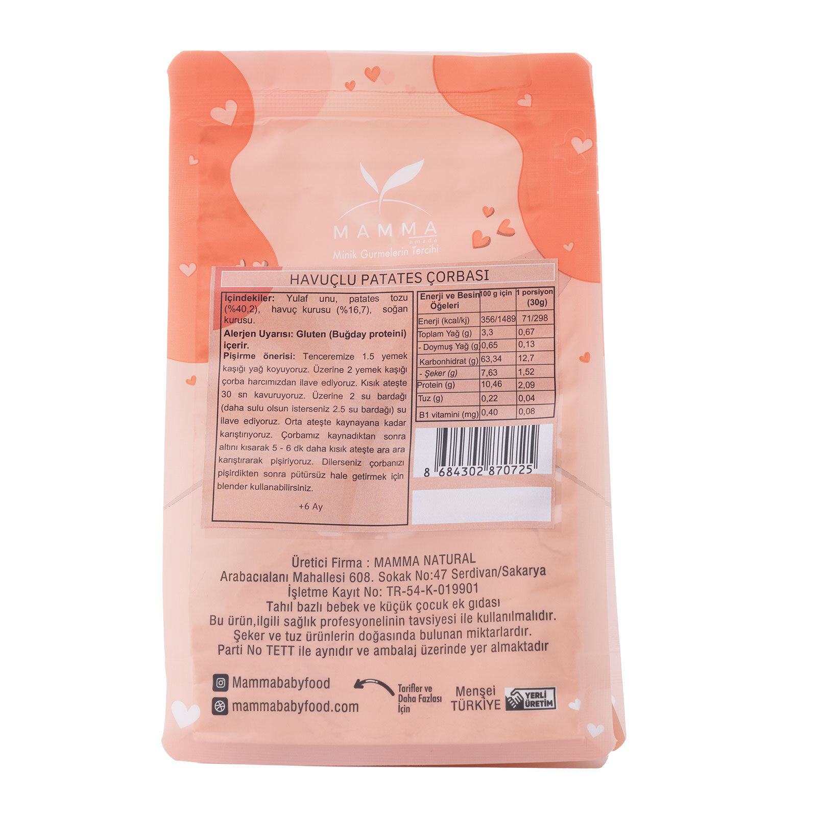 Mamma Ek gıda paketi Mamma Ek gıda paketi