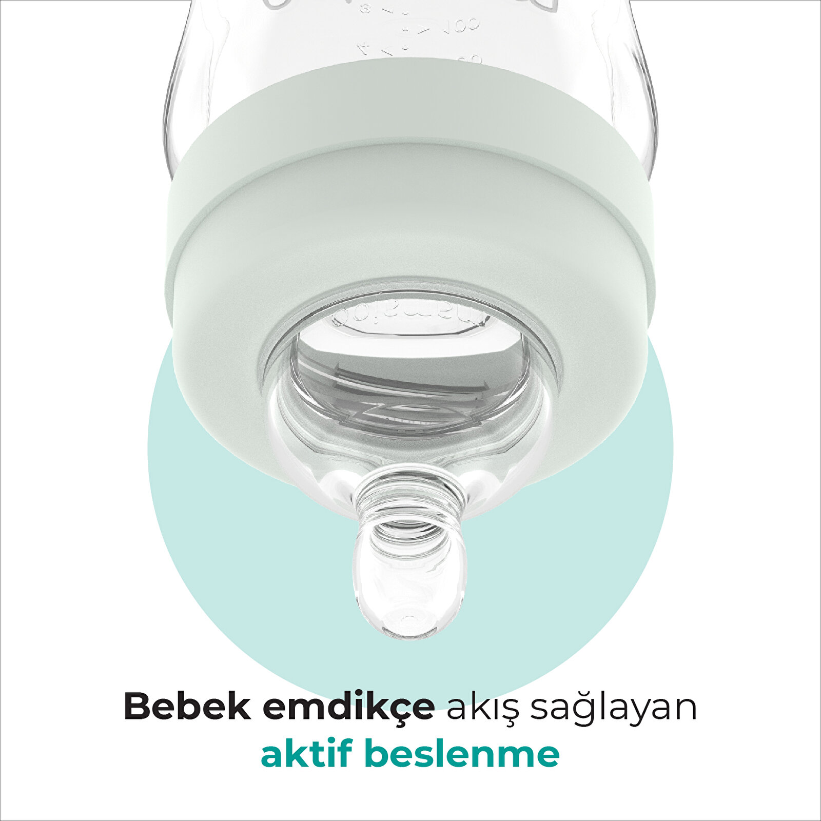 Karanlıkta Parlayan Orta Akış Antikolik PP Biberon 270 ml