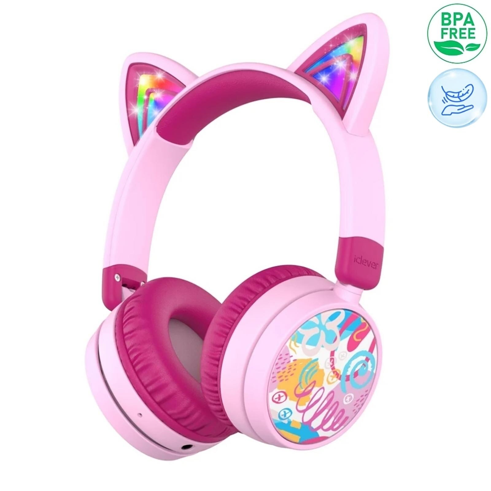 Kedi Kulaklı Led Işıklı Güvenli Ses Sınırlı 60 Saat Oynatma Süreli Bluetooth Çocuk Kulak Kedi Kulaklı Led Işıklı Güvenli Ses Sınırlı 60 Saat Oynatma Süreli Bluetooth Çocuk Kulak