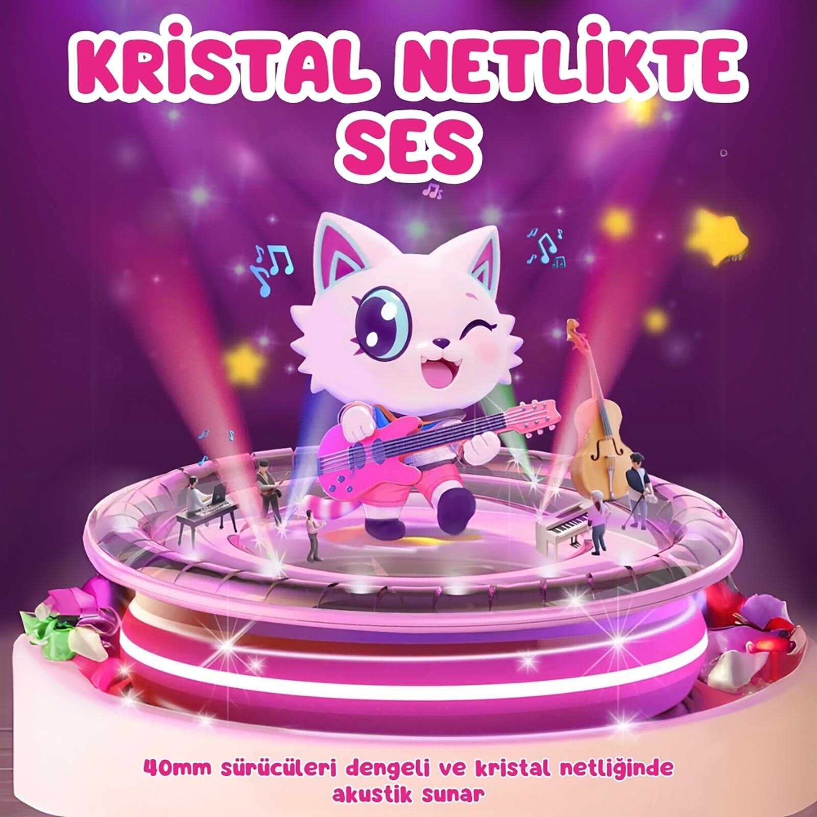 Kedi Kulaklı Led Işıklı Güvenli Ses Sınırlı 60 Saat Oynatma Süreli Bluetooth Çocuk Kulak Kedi Kulaklı Led Işıklı Güvenli Ses Sınırlı 60 Saat Oynatma Süreli Bluetooth Çocuk Kulak