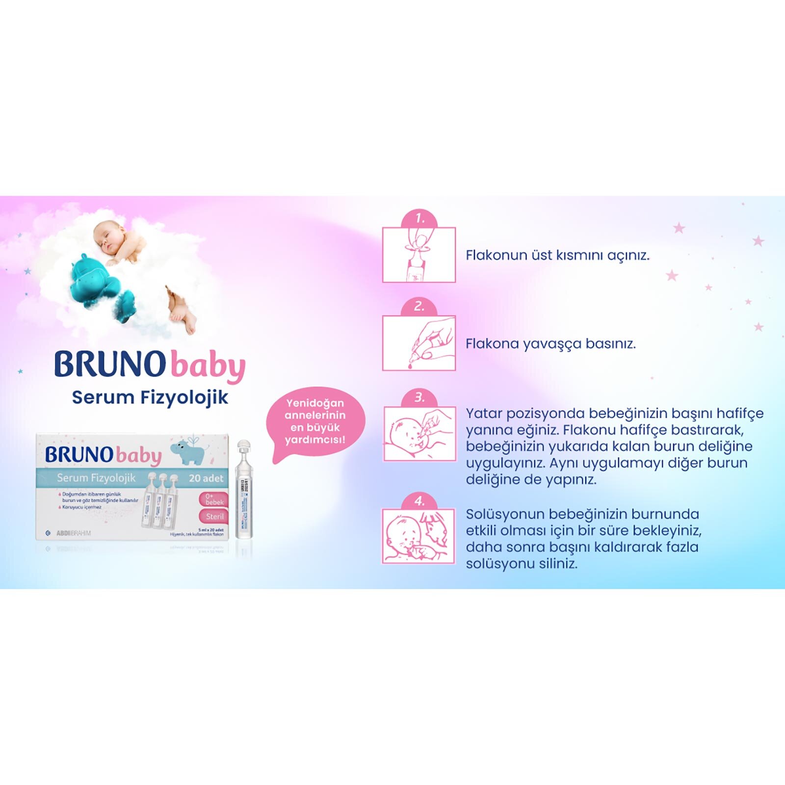 Serum Fizyolojik 5 ml x 20 Flakon