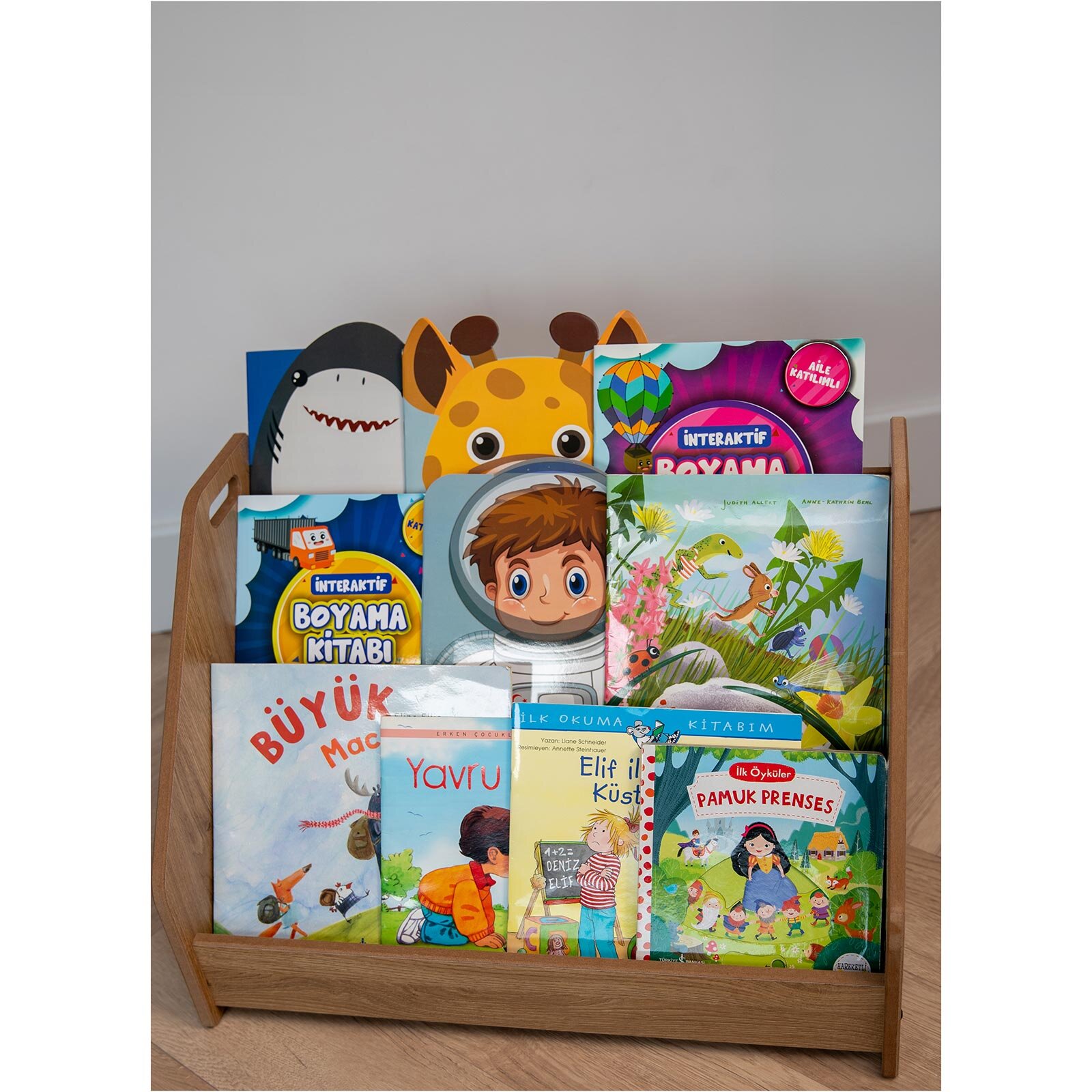 Anka Ahşap Montessori Yer Kitaplığı Naturel Anka Ahşap Montessori Yer Kitaplığı Naturel