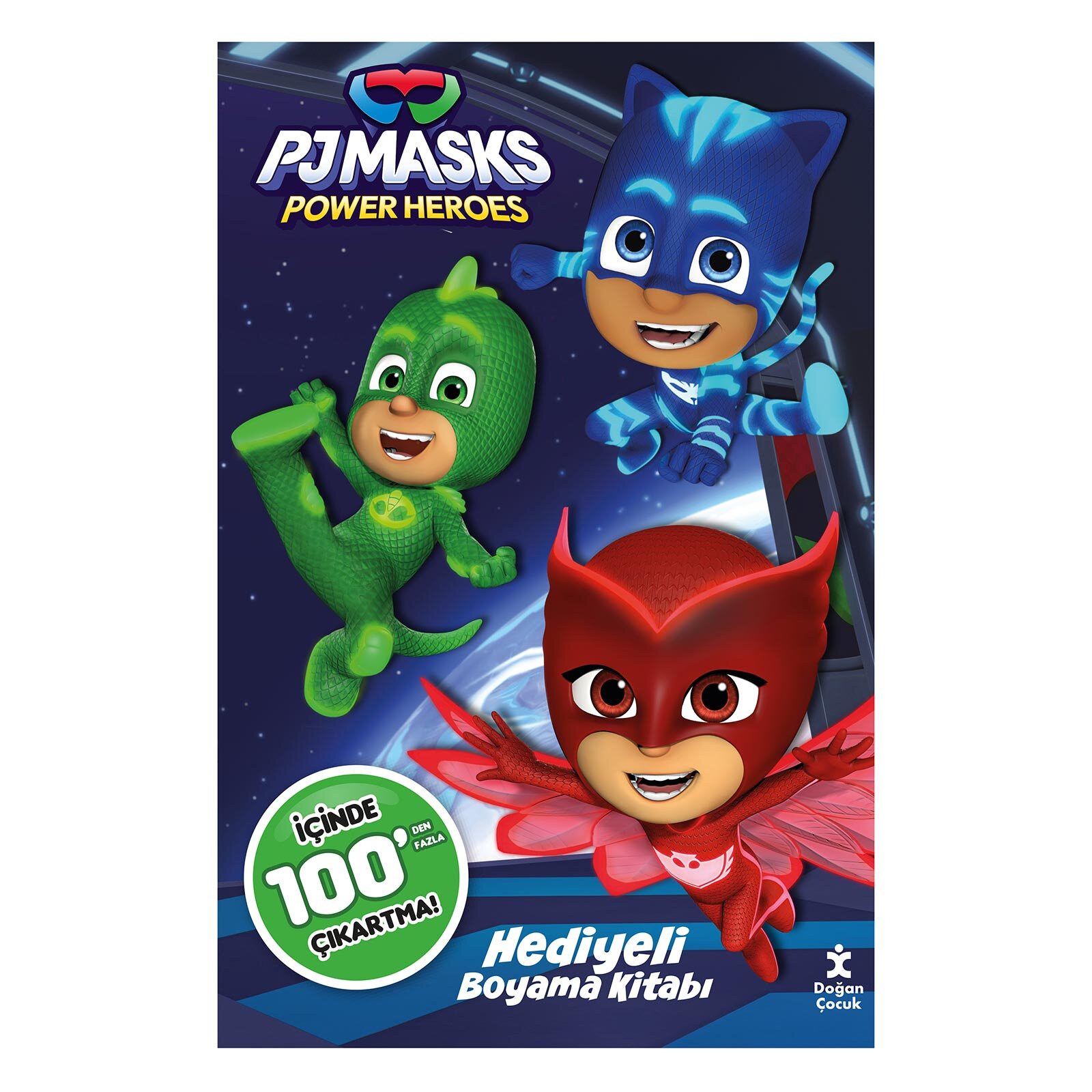 Pjmasks 100+ Çıkartma Hediyeli Boyama Kitabı