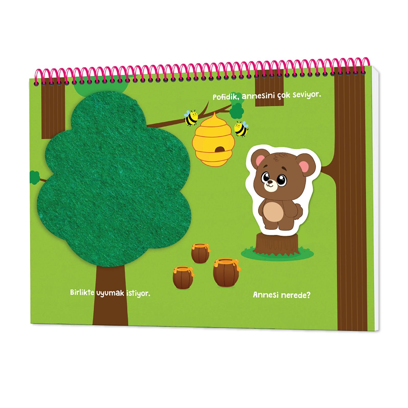 6-16 Ay İlk Cırt Cırtlı Keçeli Etkinlik Kitabım - İlk Oyun Kitabım 6-16 Ay İlk Cırt Cırtlı Keçeli Etkinlik Kitabım - İlk Oyun Kitabım