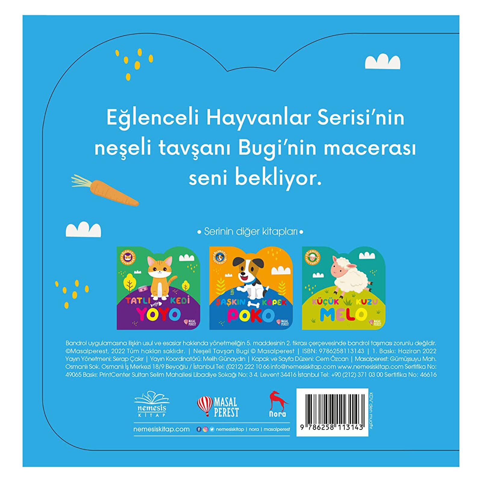 Eğlenceli Hayvanlar Serisi Küçük Neşeli Tavşan Bebek Masal Kitabı Eğlenceli Hayvanlar Serisi Küçük Neşeli Tavşan Bebek Masal Kitabı