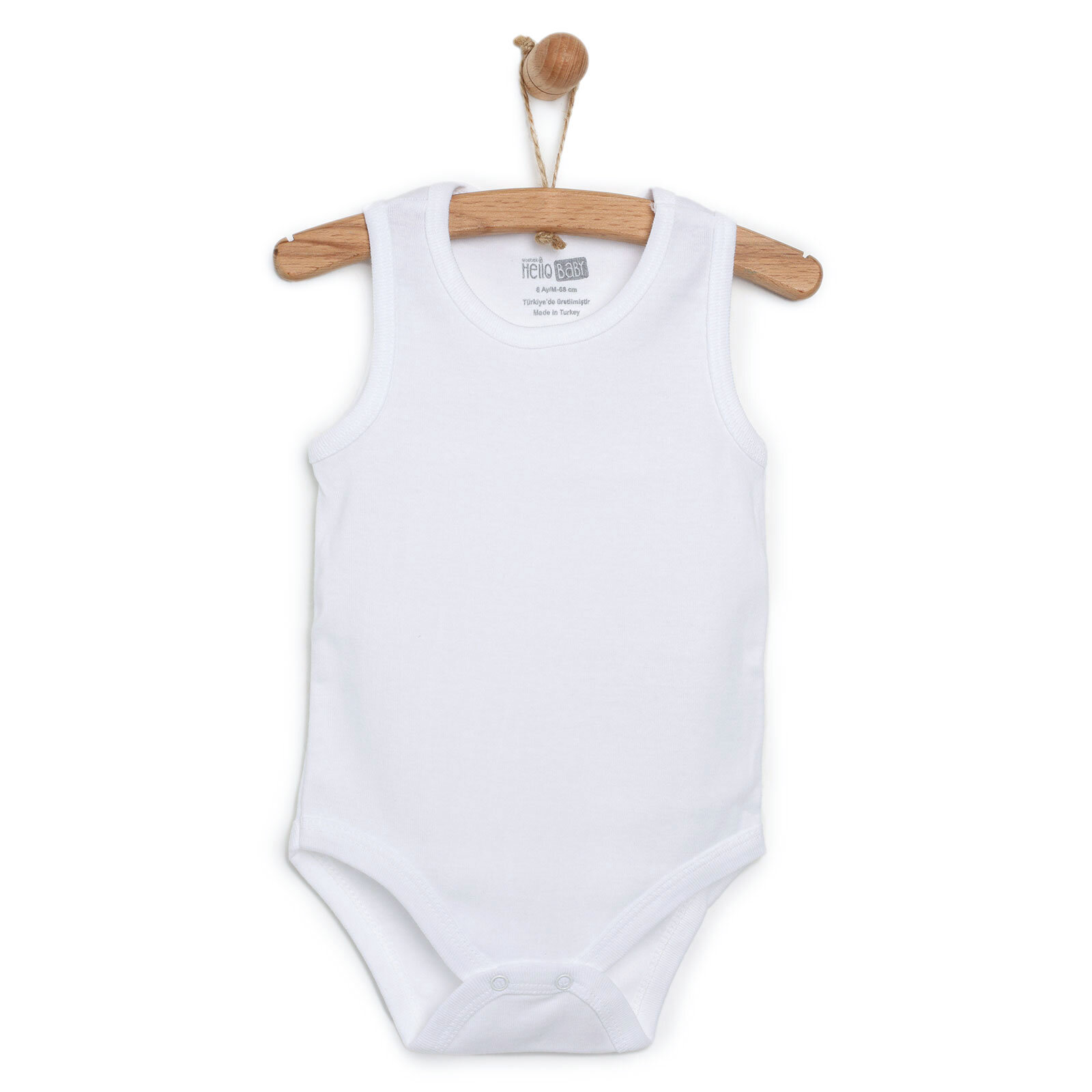 Unisex Beyaz Atlet Body Unisex