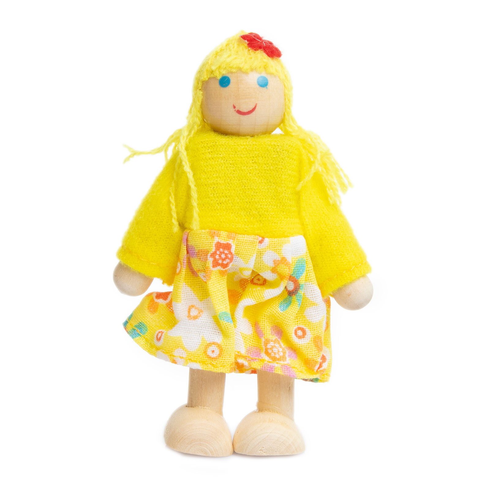 Ahşap 6'lı Aile Kukla Seti Ahşap 6'lı Aile Kukla Seti