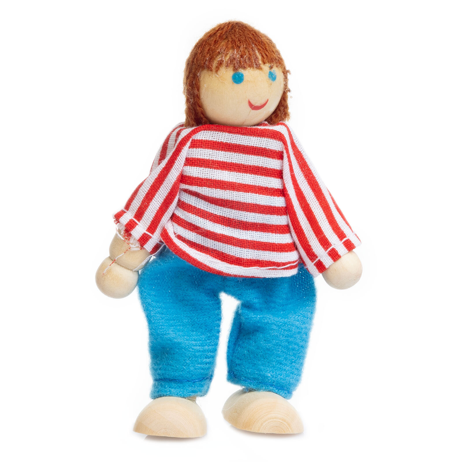 Ahşap 6'lı Aile Kukla Seti Ahşap 6'lı Aile Kukla Seti