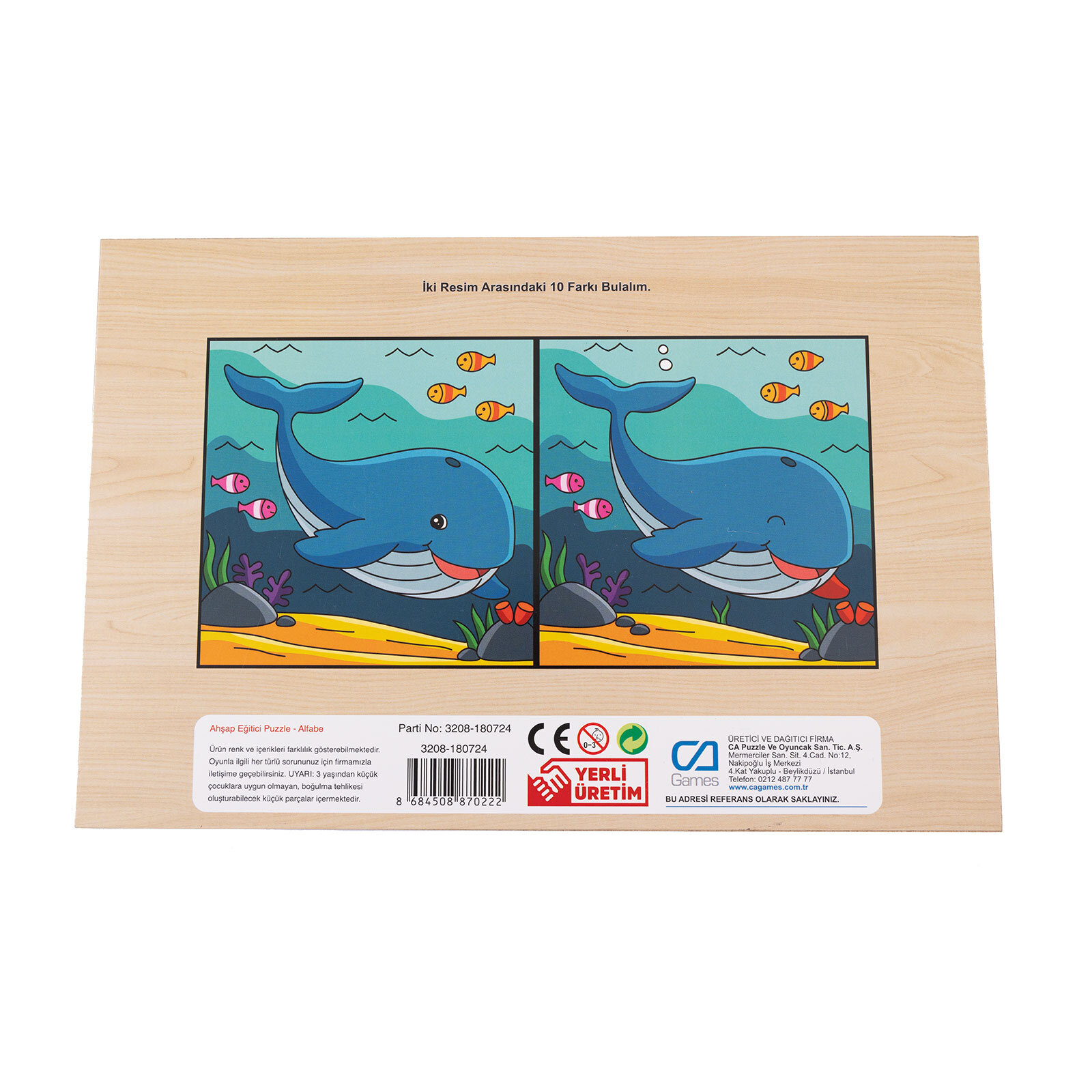 Ahşap Alfabe Eğitici Set