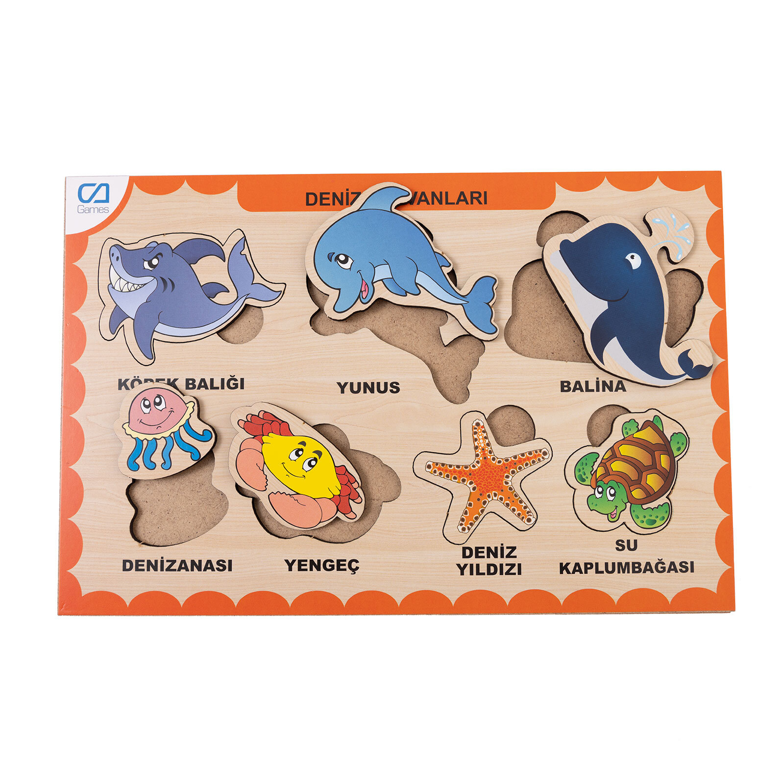 Ahşap Deniz Hayvanları Eğitici Set Ahşap Deniz Hayvanları Eğitici Set