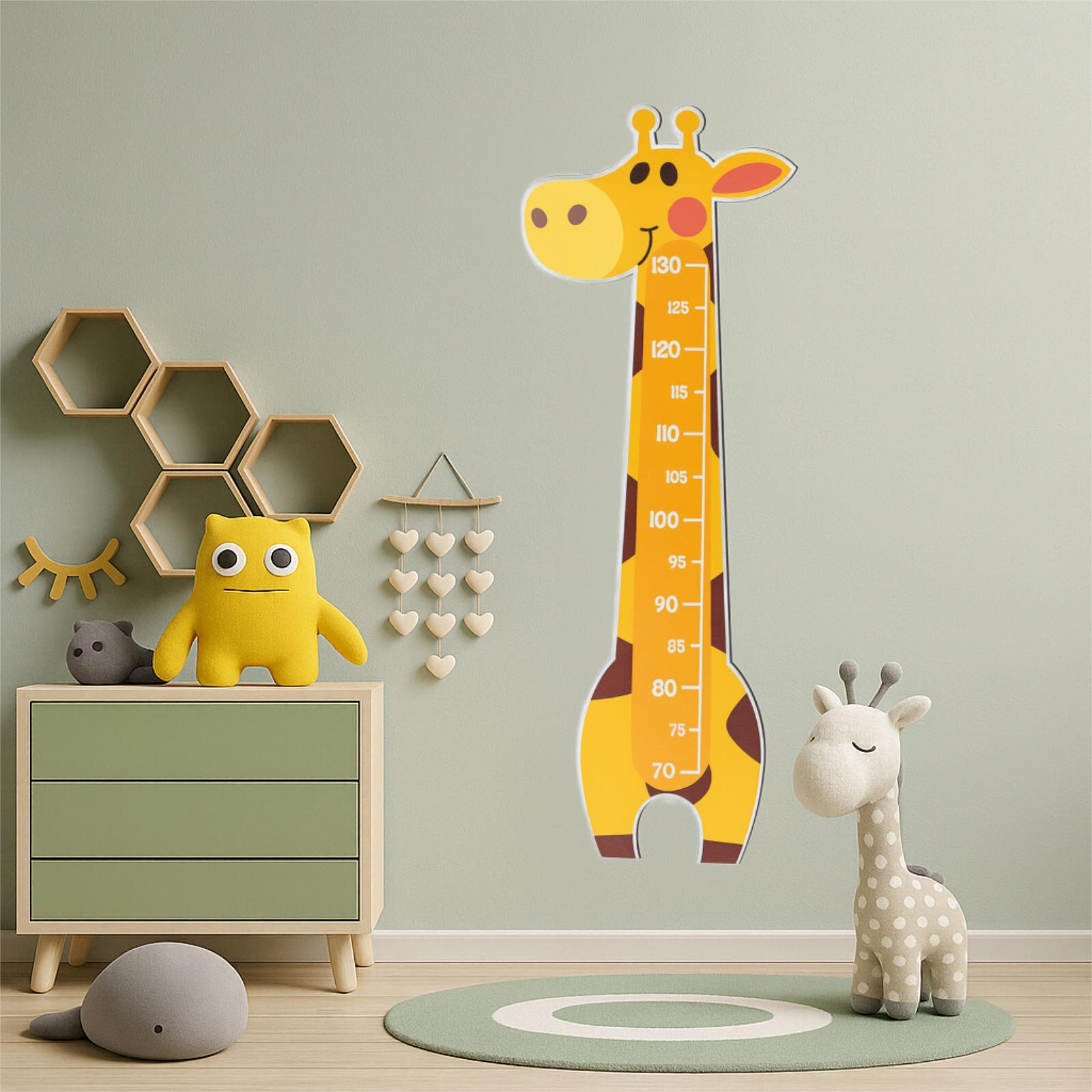 Ahşap Montessori Zürafa Boy Cetveli