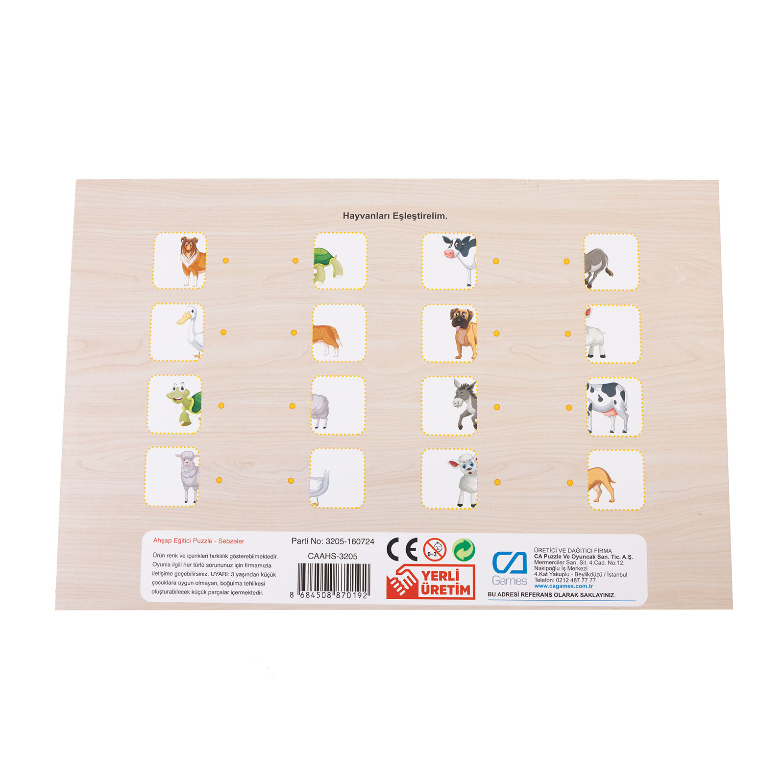 Ahşap Sebzeler Eğitici Set Ahşap Sebzeler Eğitici Set