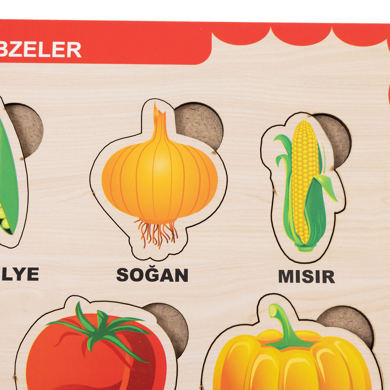 Ahşap Sebzeler Eğitici Set Ahşap Sebzeler Eğitici Set