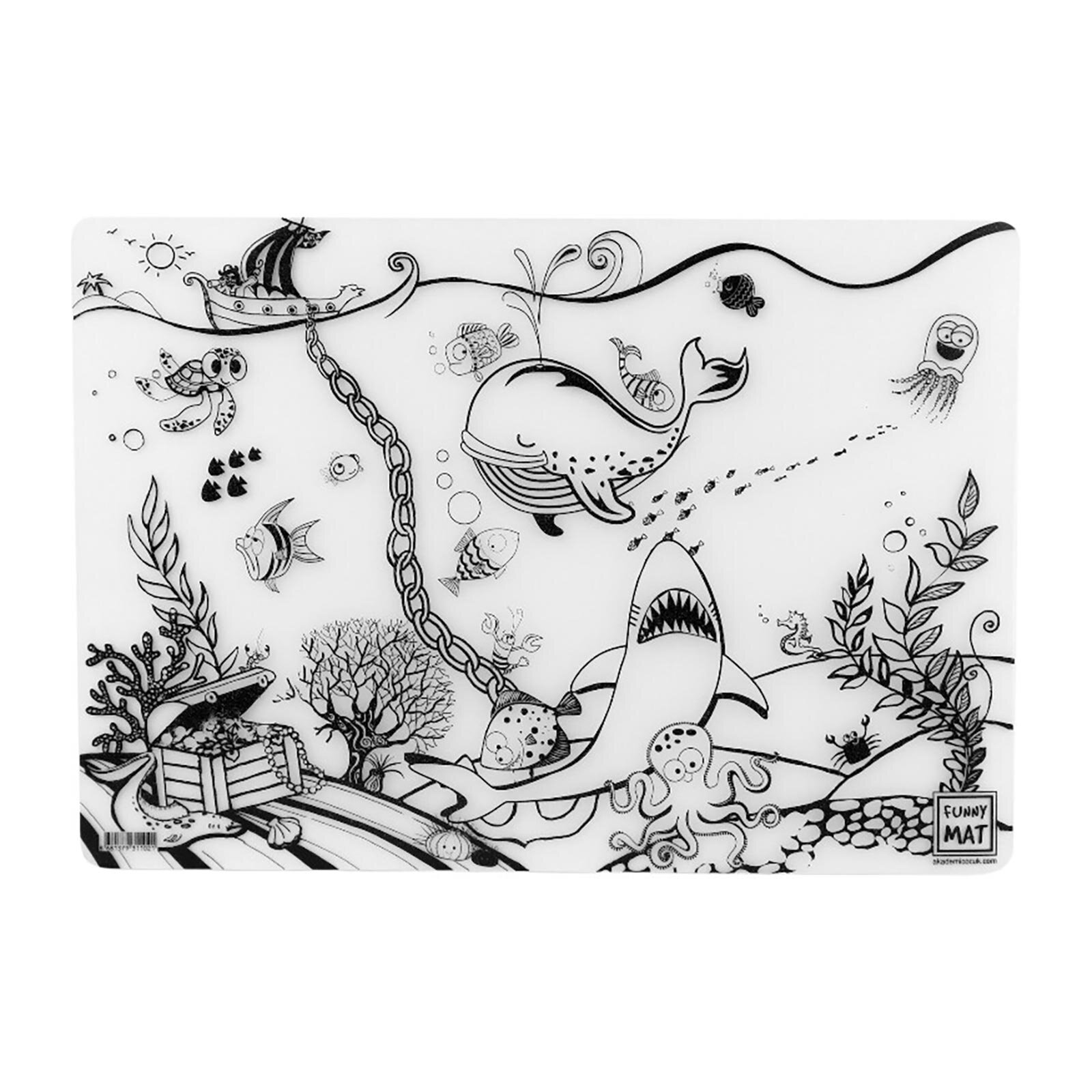 Akademi Çocuk-Funny Mat - Çiftlik & Derin Deniz&nbsp; 25x35cm 3'lü Kalem