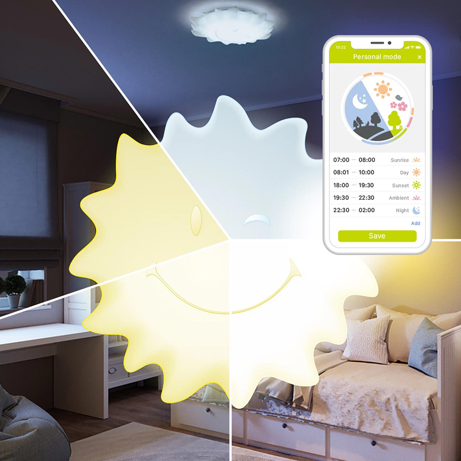 Akıllı Doğal Güneş Işığı Lambası - AGU Sunny