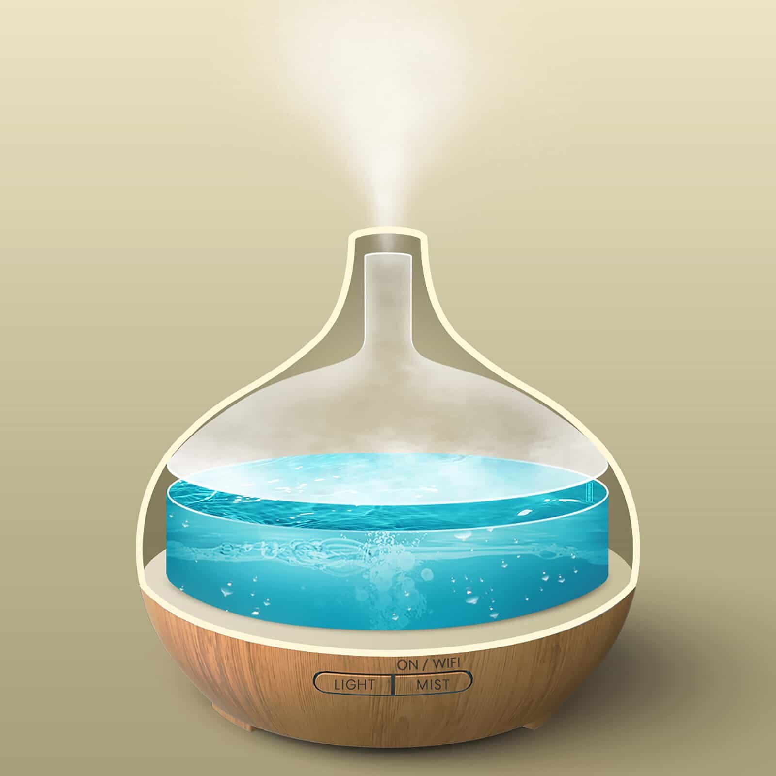 Akıllı Wi-fi Yağ Difüzörü Bej