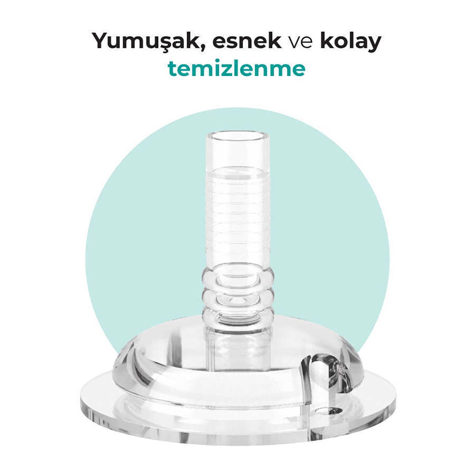 Akıtmaz Pipetli Bardak Mor 270 ml
